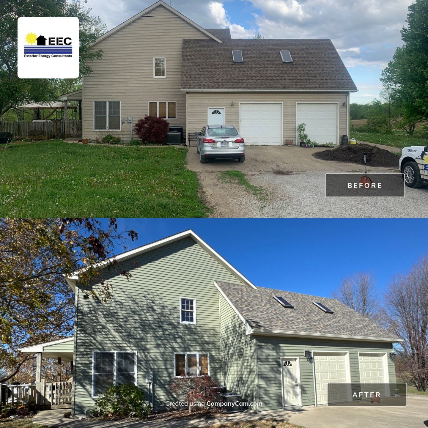 Comprehensive Residential Roof and Siding Replacement in Smithville Missouri by EEC Windows, Siding & Roofing