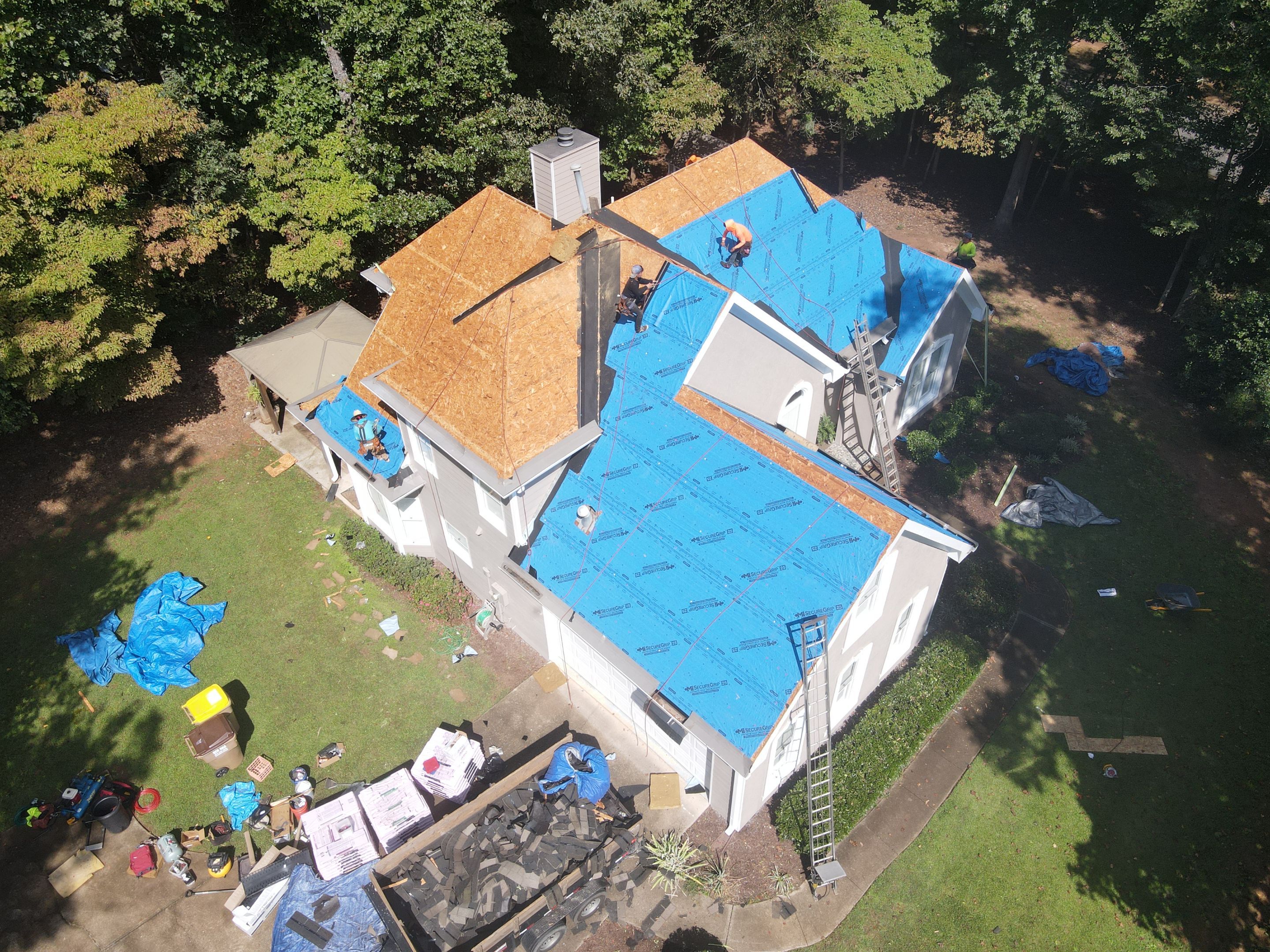 Residential Roofing Installation using Owens Corning by Inspector Roofing and Restoration