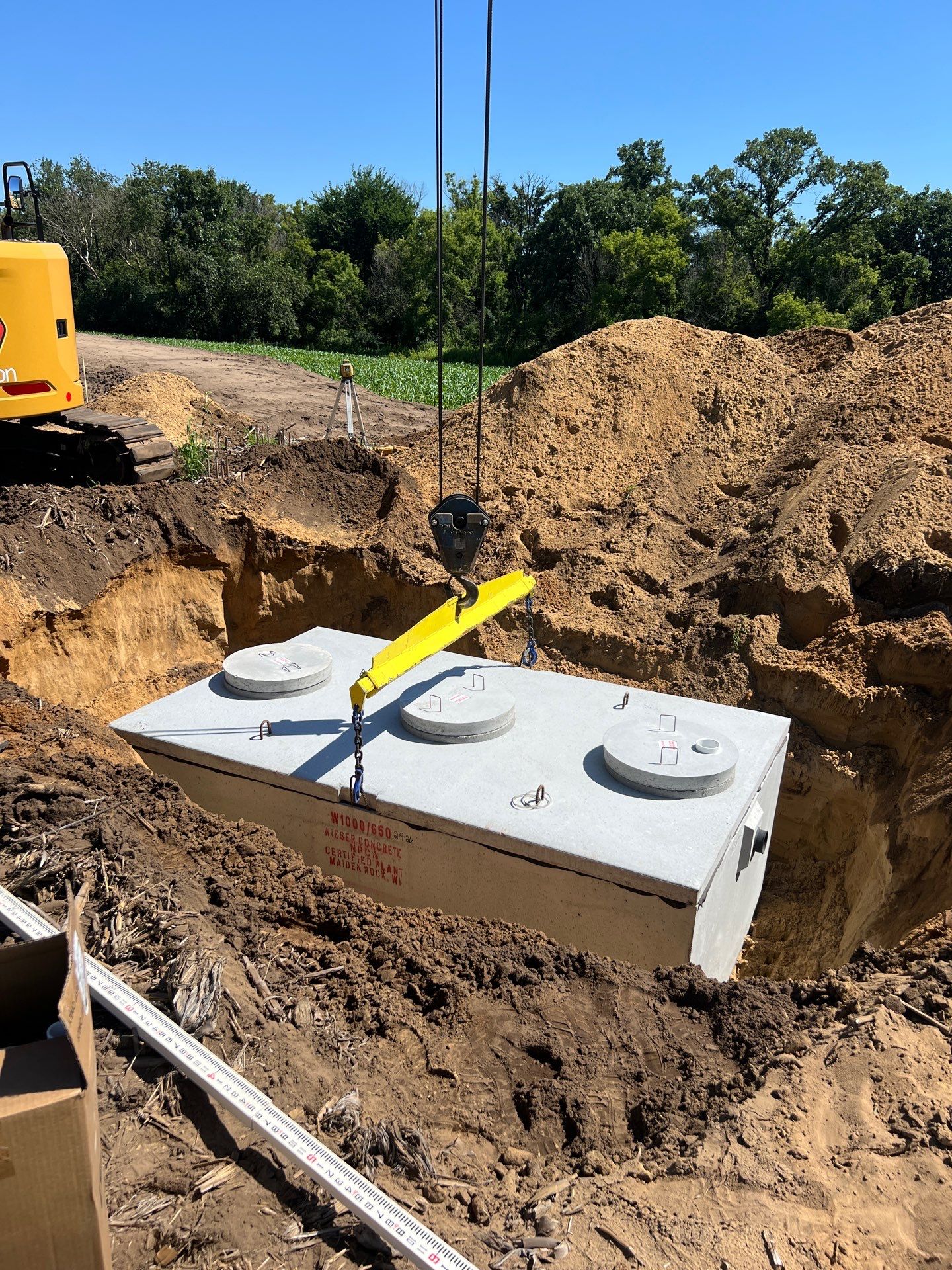 Excavation and Underground Plumbing Installation in Gilmanton, Wisconsin by Gunderson Plumbing & Concrete LLC