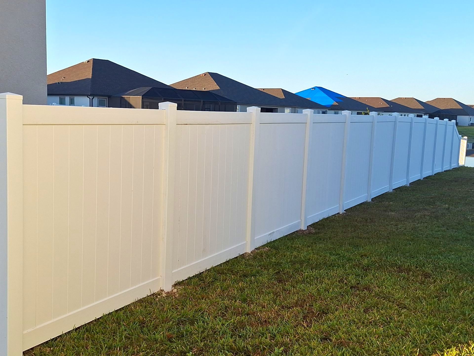 Vinyl Fence Installation using 6Ft White Vinyl Privacy Fence with a 4Ft White Clearwater Picket Fence by Asap fence and gates, LLC