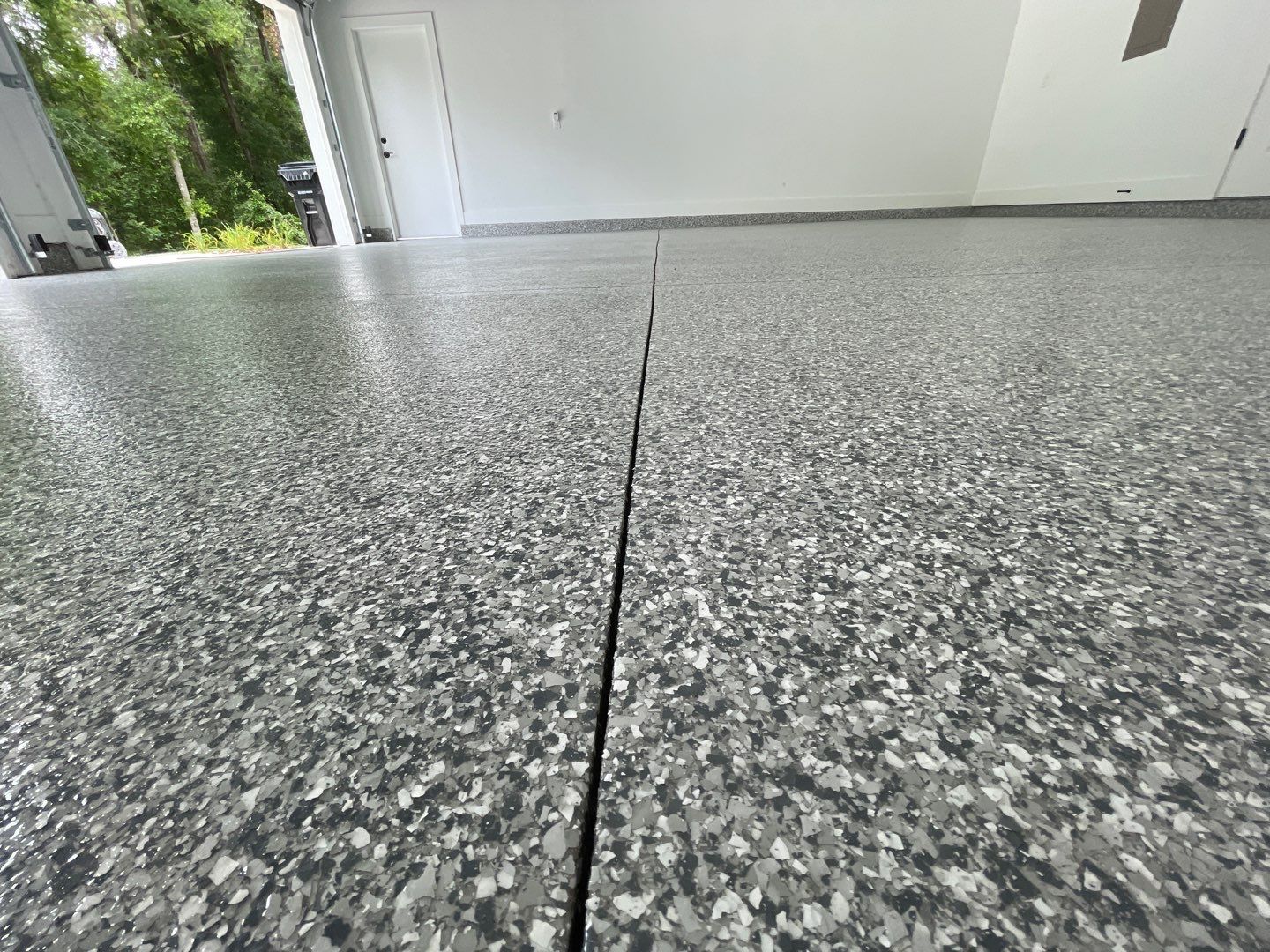 Garage Project in Archer, FL in Slate Stone by Cross Creek Concrete Coatings