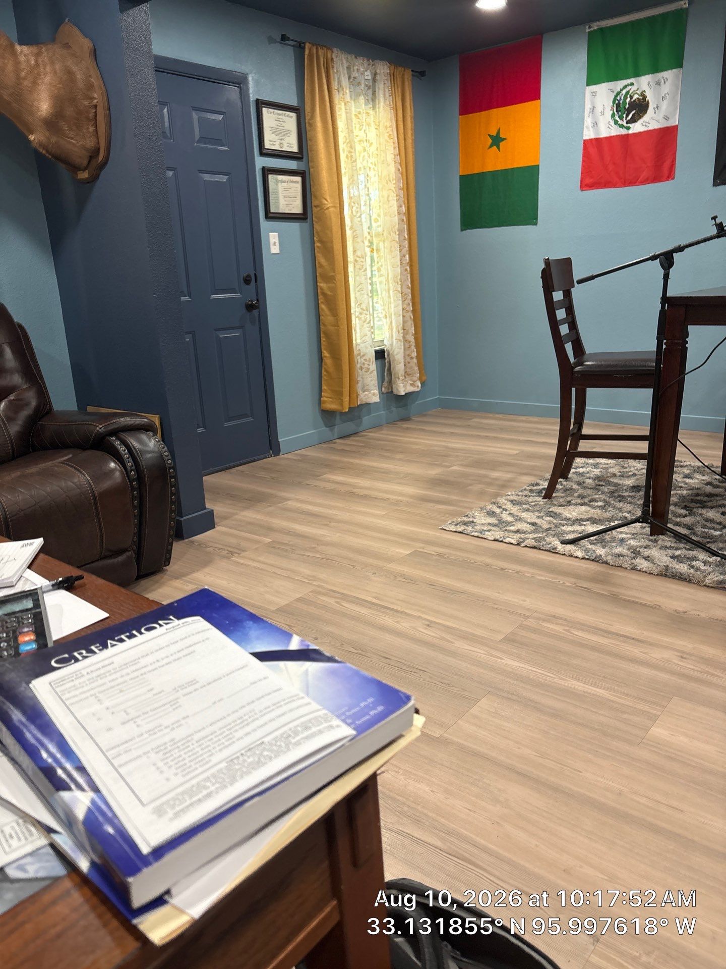 Home Office and Recording Studio Flooring Upgrade in Campbell by CompanyCam Sales Demo