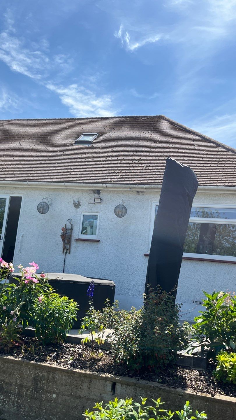 Roof Clean - Render Clean using Honda 15lpm Low Pressure Washing Machine by Ges Exterior Cleaning ltd
