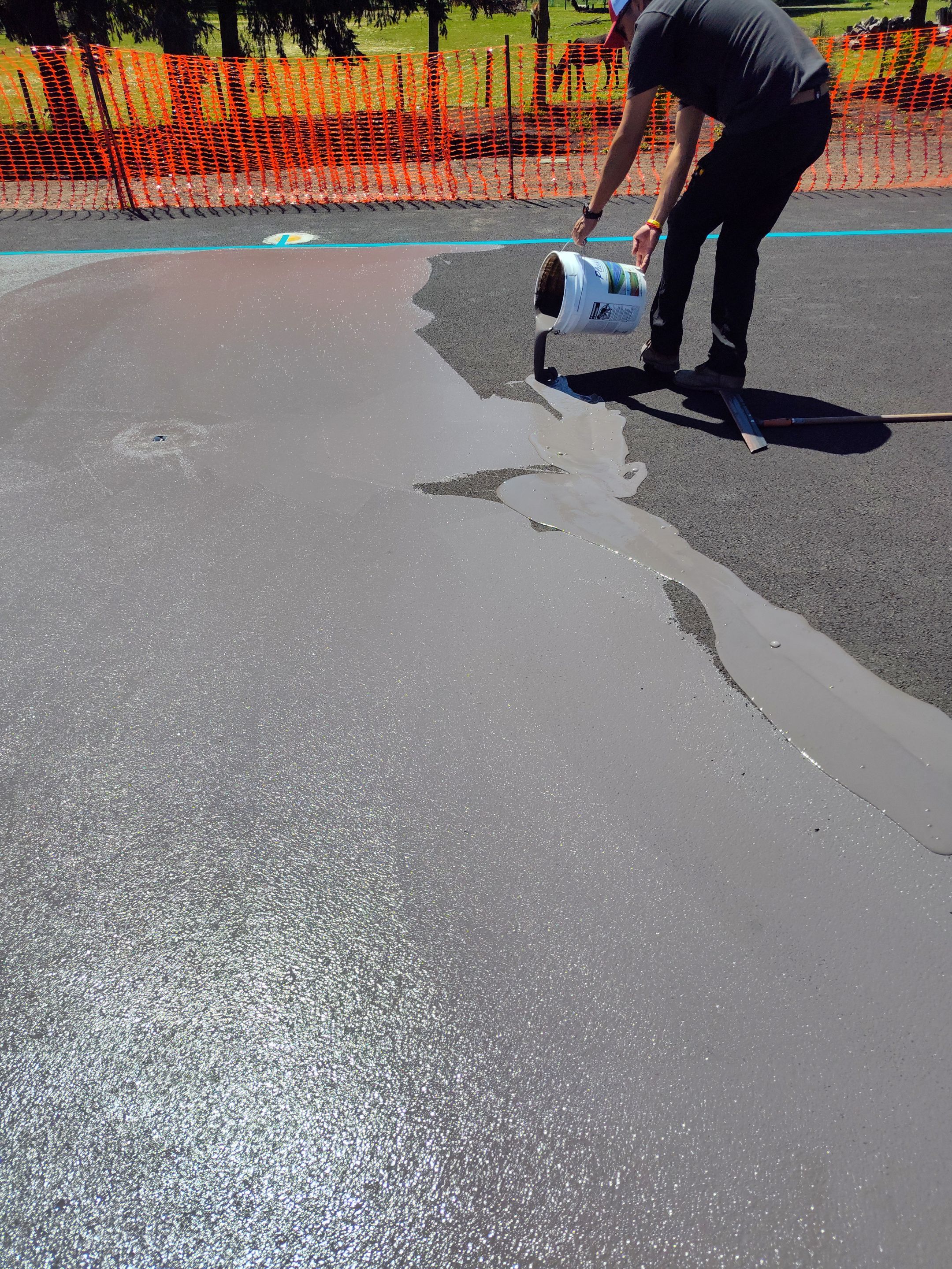 Basketball and Deck Coating by BEST Roofing & Waterproofing