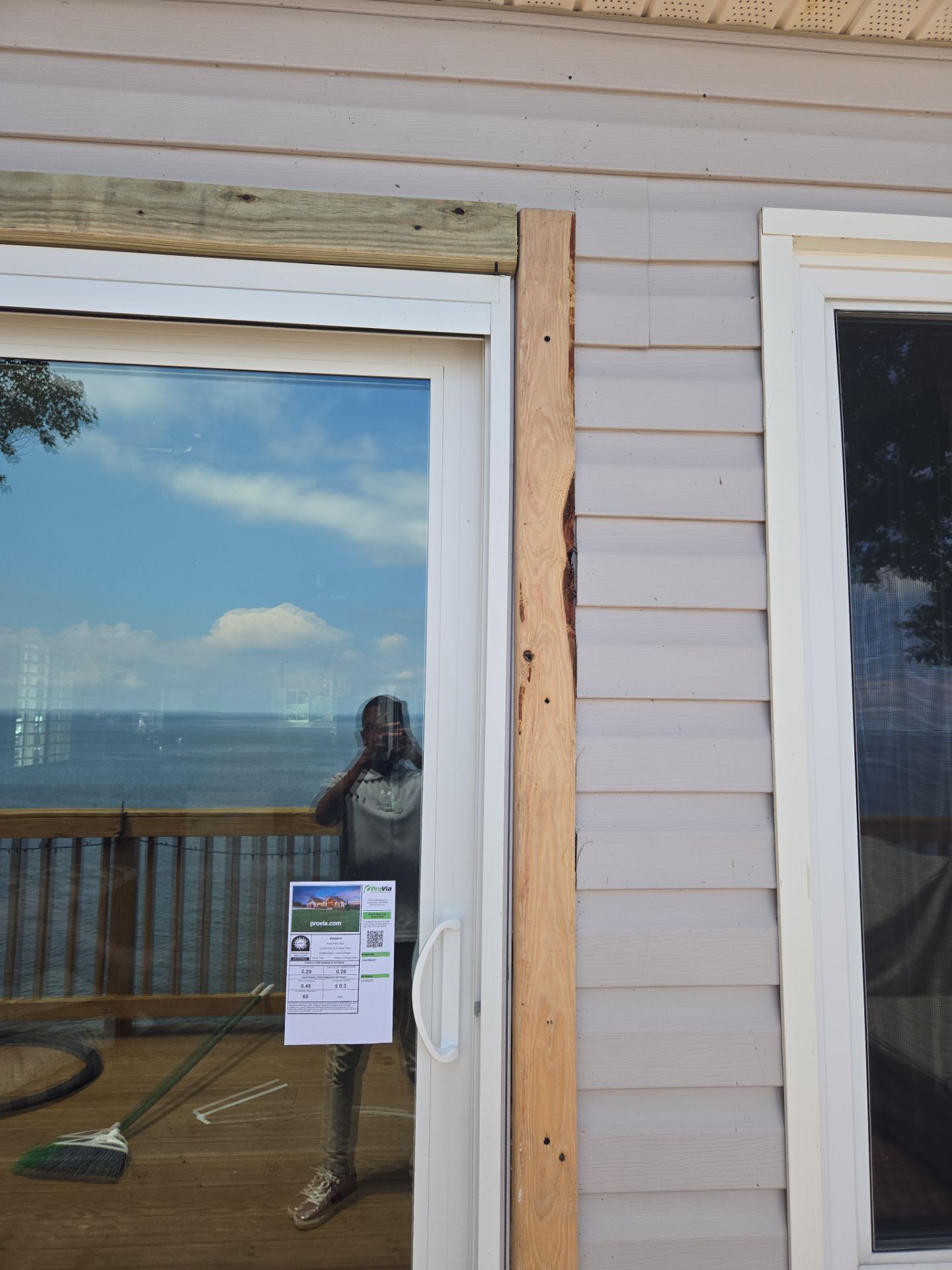 Sliding door with extra waterproofing by Window Depot of Annapolis