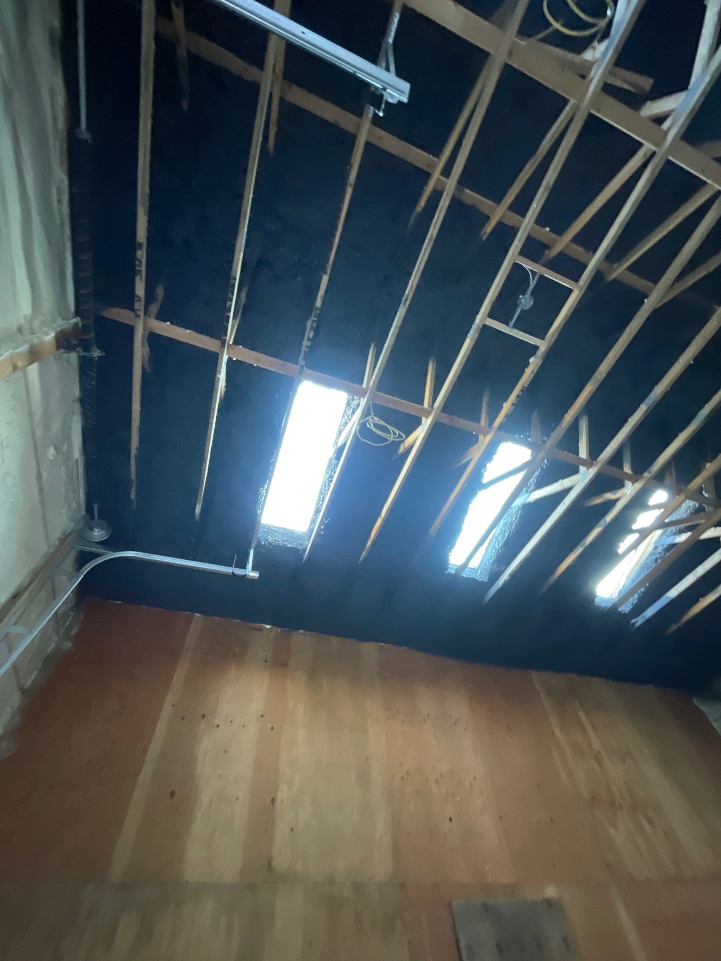 Open Cell Spray Foam to a Pole Barn by NYS Foam & Energy