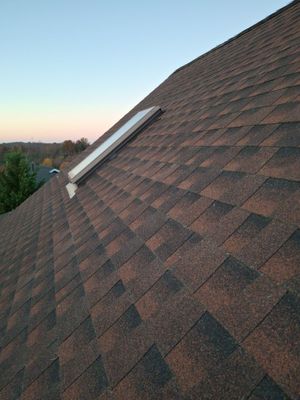 Residential Roofing Installation using GAF Timberline HDZ Biscayne Blue