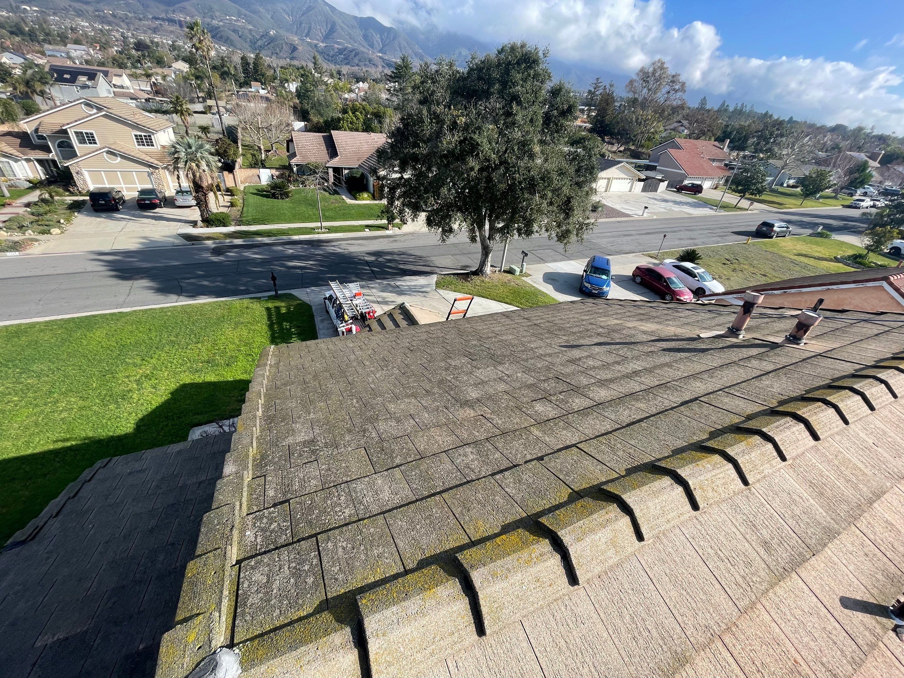 Roof Washing in Rancho Cucamonga Ca by Palm Coast Solar Cleaning