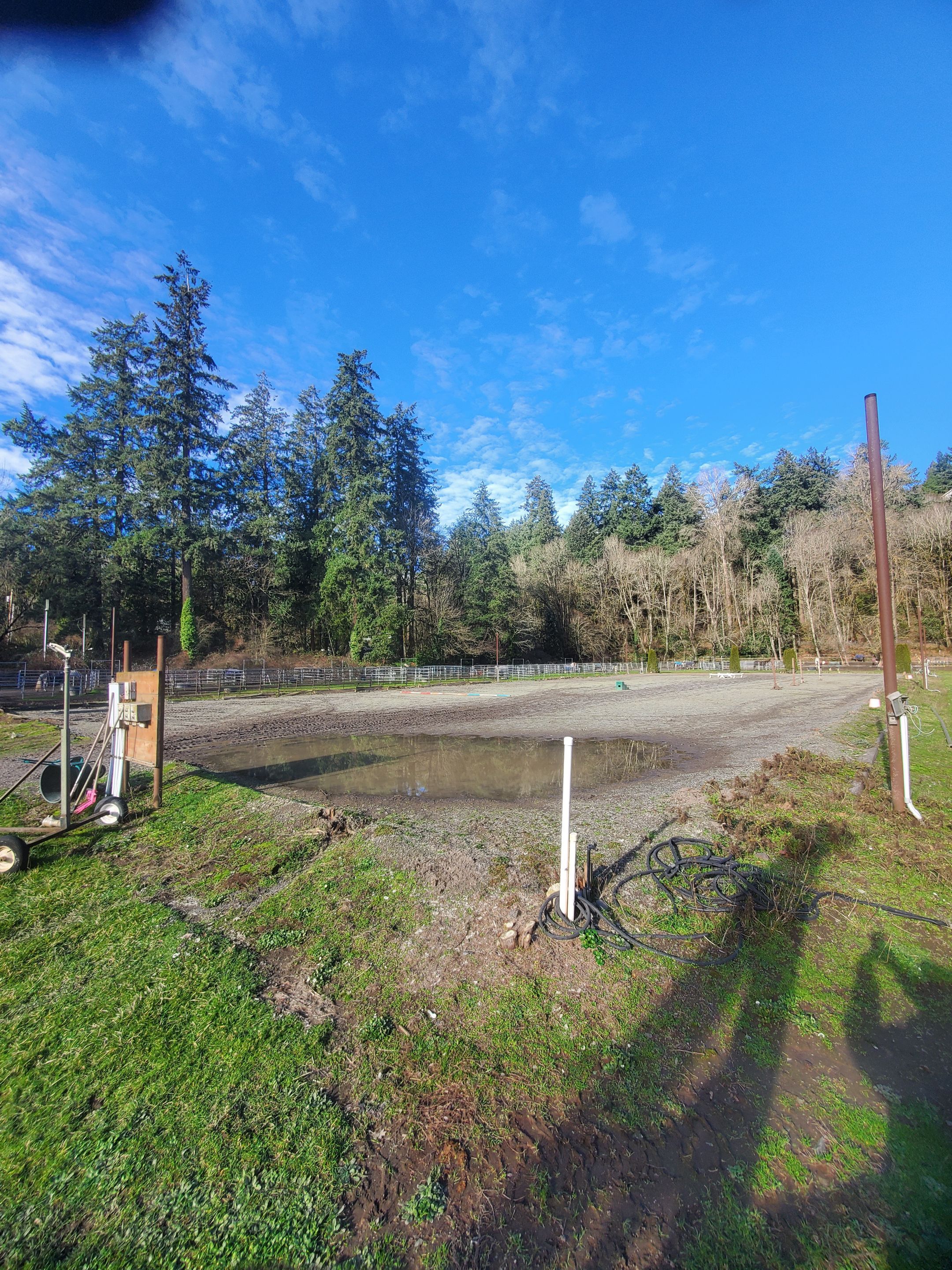 Lake Oswego Hunt Club Equestrian Outdoor Arena  by Construction Now LLC