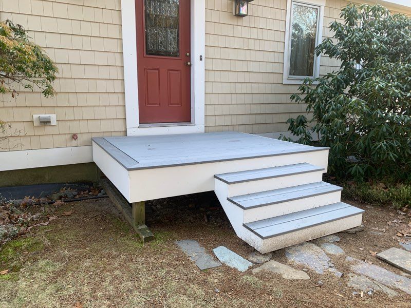 Deck project in Milford, MA by UBrothers Construction