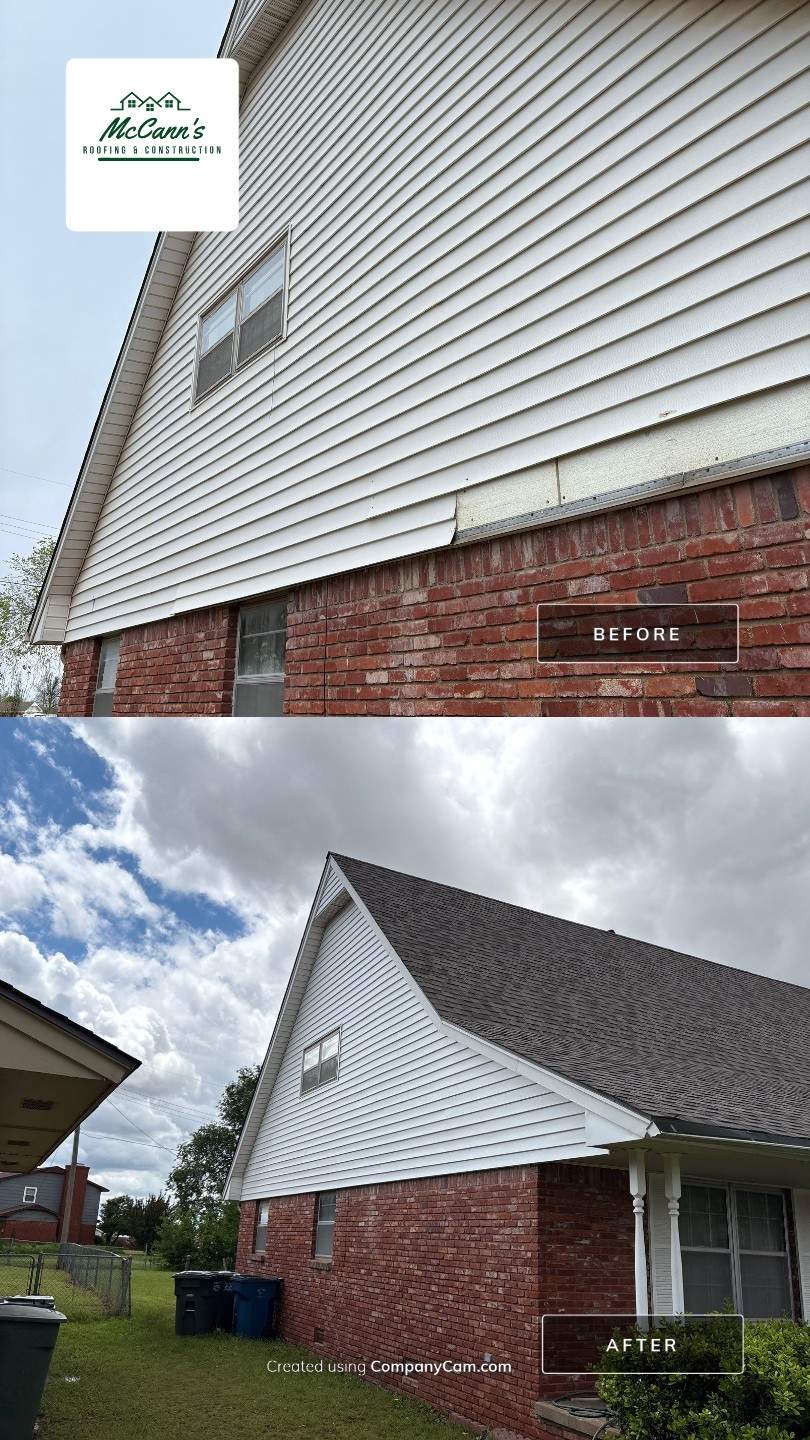 siding replacement in Edmond by McCann's Roofing and Construction