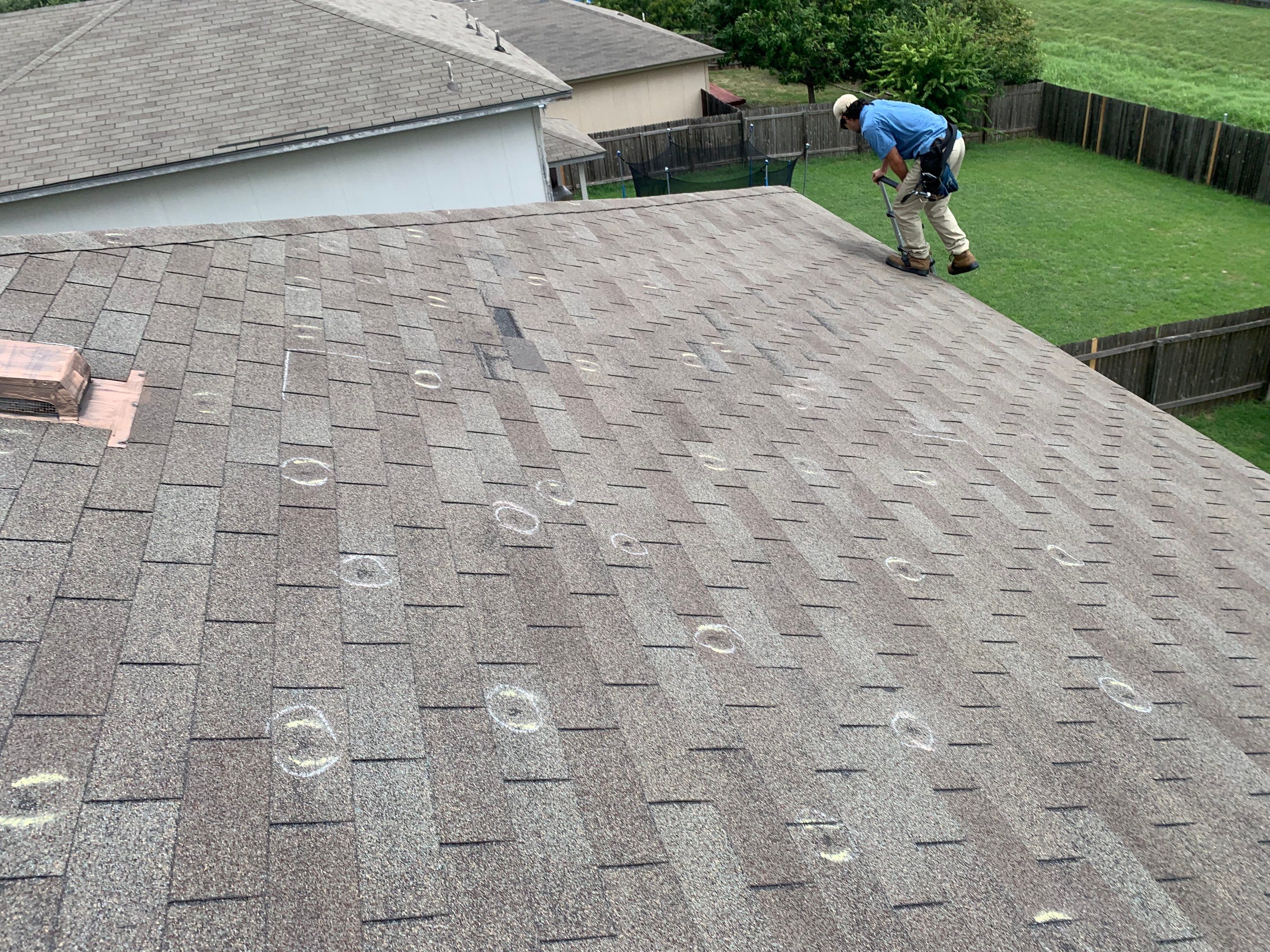 Asphalt Shingle Roof Replacement and Hail Damage Restoration in Hutto by Caliber Restoration LLC