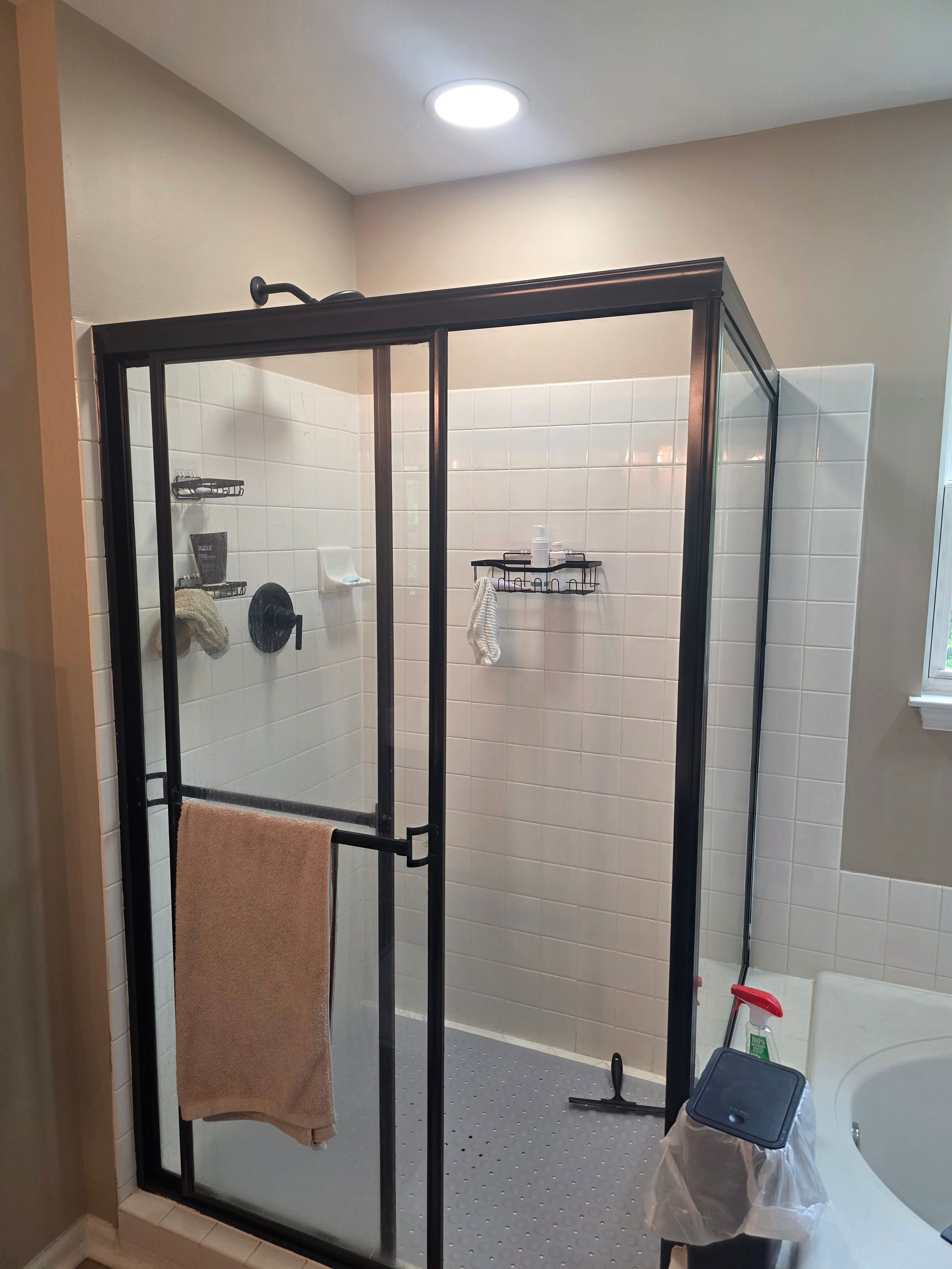 Modern Bathroom Remodel with Walk-In Shower in Fort Washington by Window Depot of Annapolis