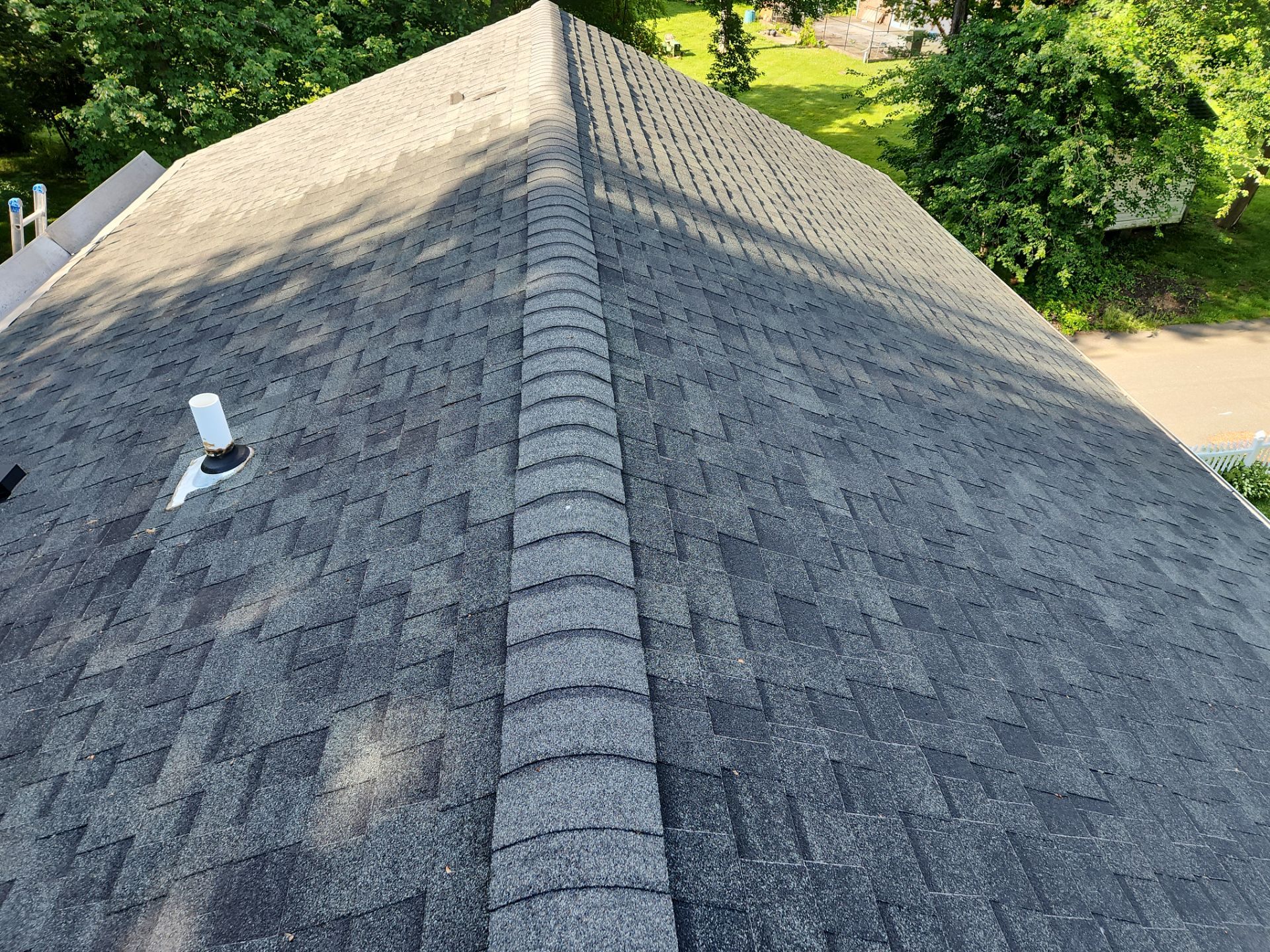 Residential Roofing Installation using Owens Corning TruDefinition Duration AR - Williamsburg Gray by A Plus Exterior