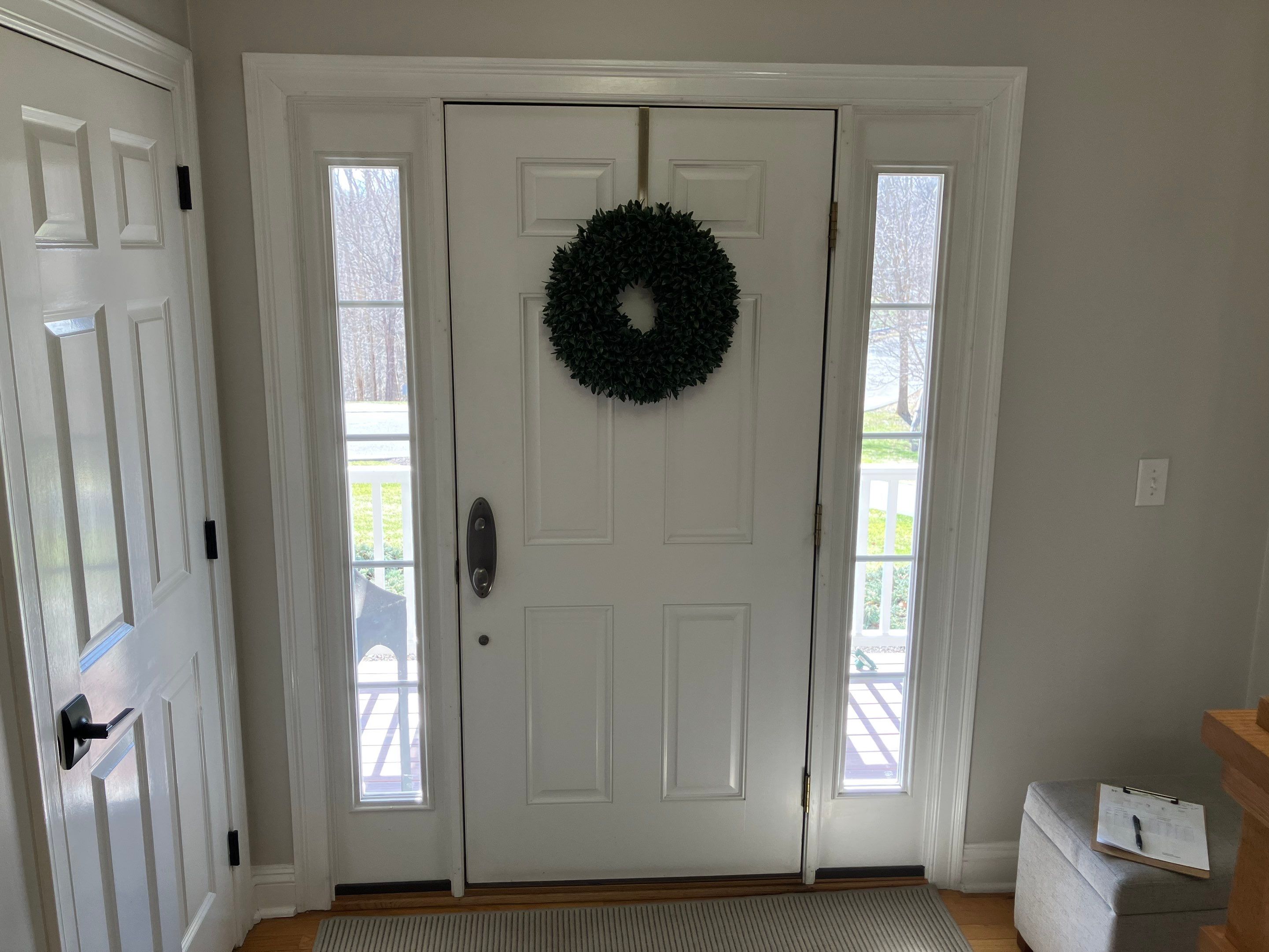 Entry door transformation  by DiGiorgi Roofing and Siding Inc