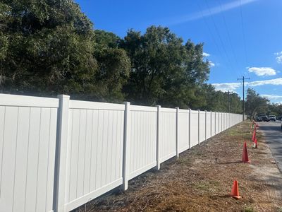 Vinyl Fence Installation using Vinyl Privacy Fence