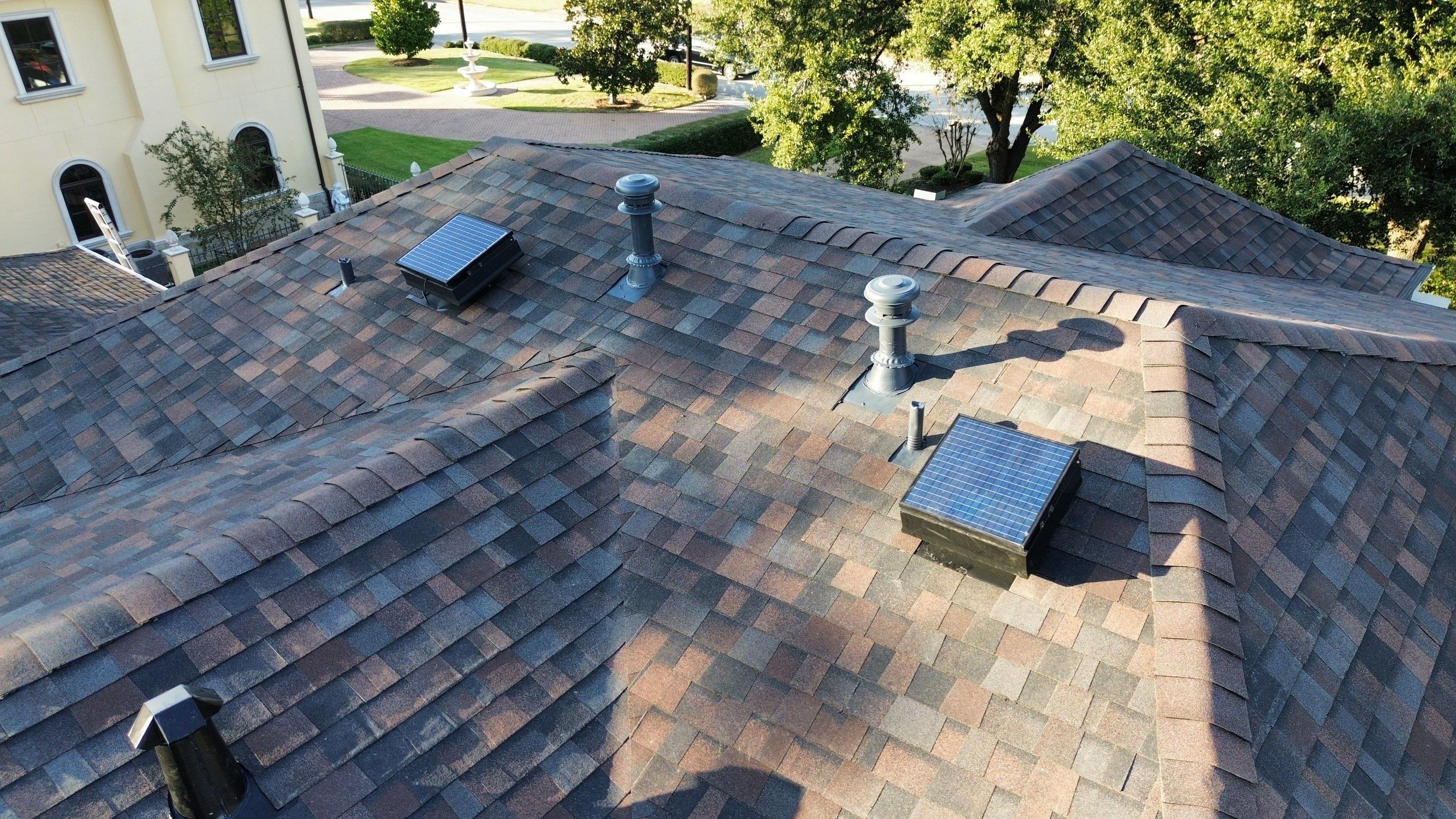 Stately Houston Roof Replacement With Owens Corning Duration Shingles by Houston Roofing & Construction