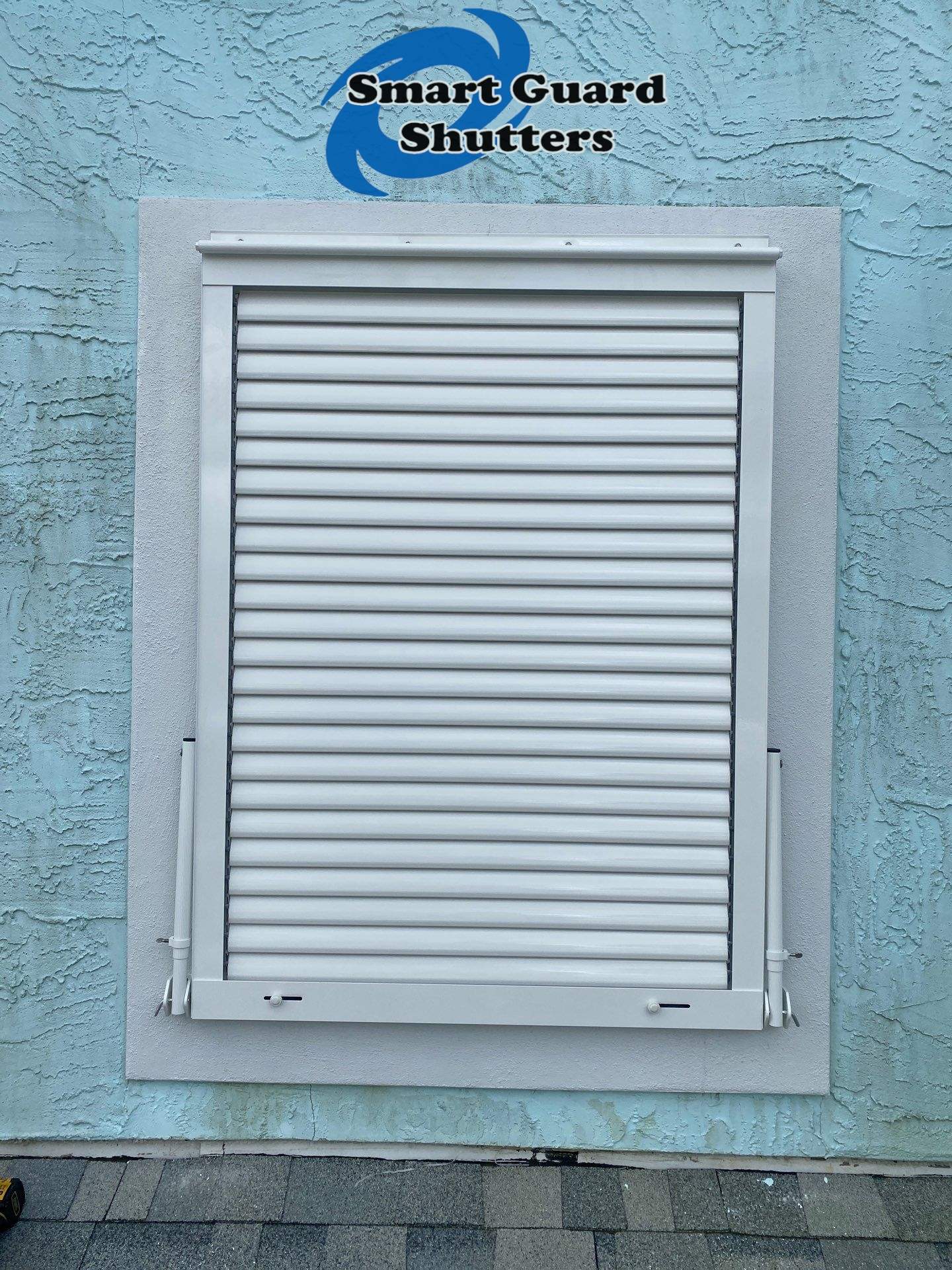 Hurricane Protection in White by Smart Guard Shutters