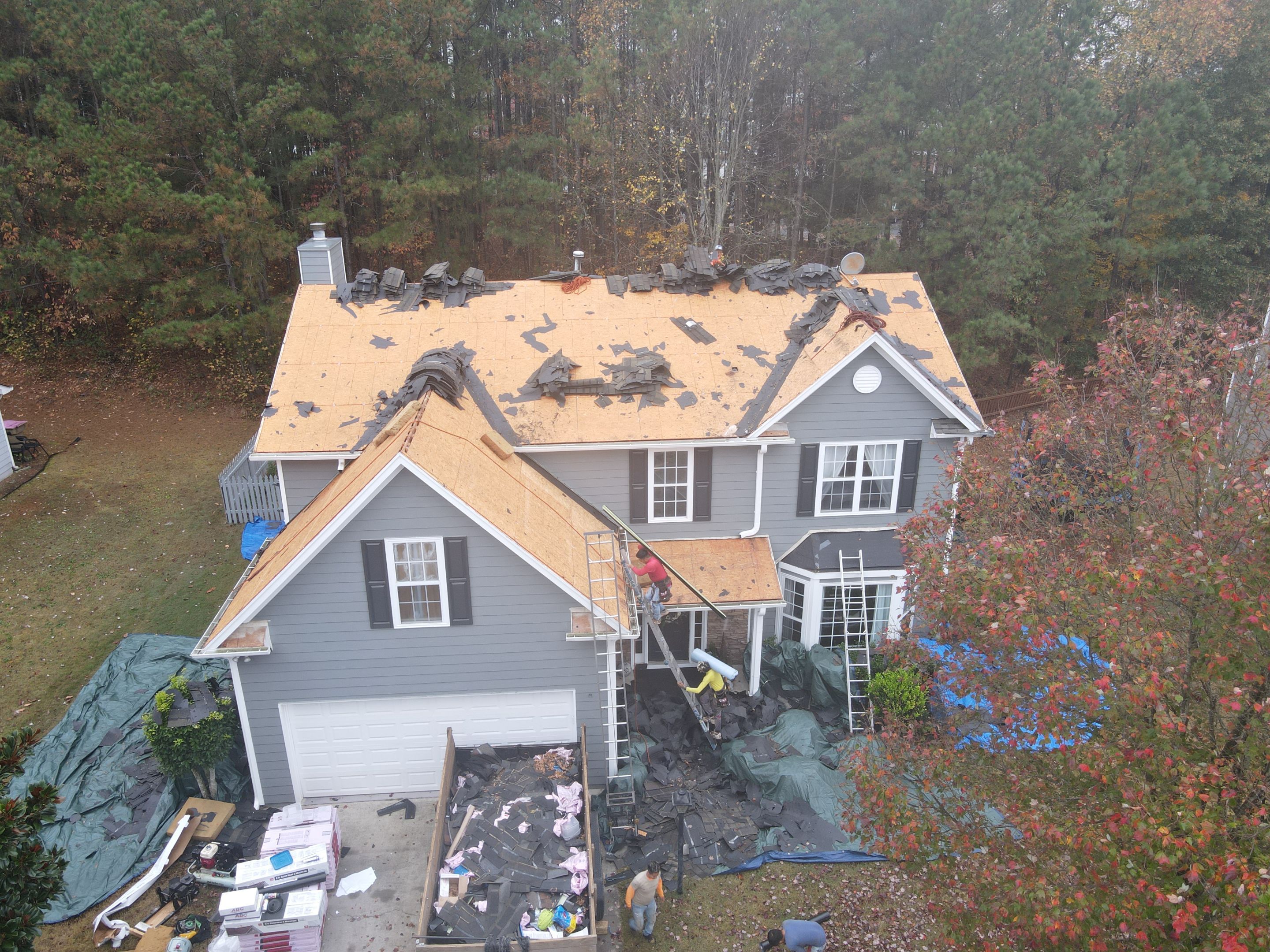 Residential Roofing Installation using Owens Corning by Inspector Roofing and Restoration