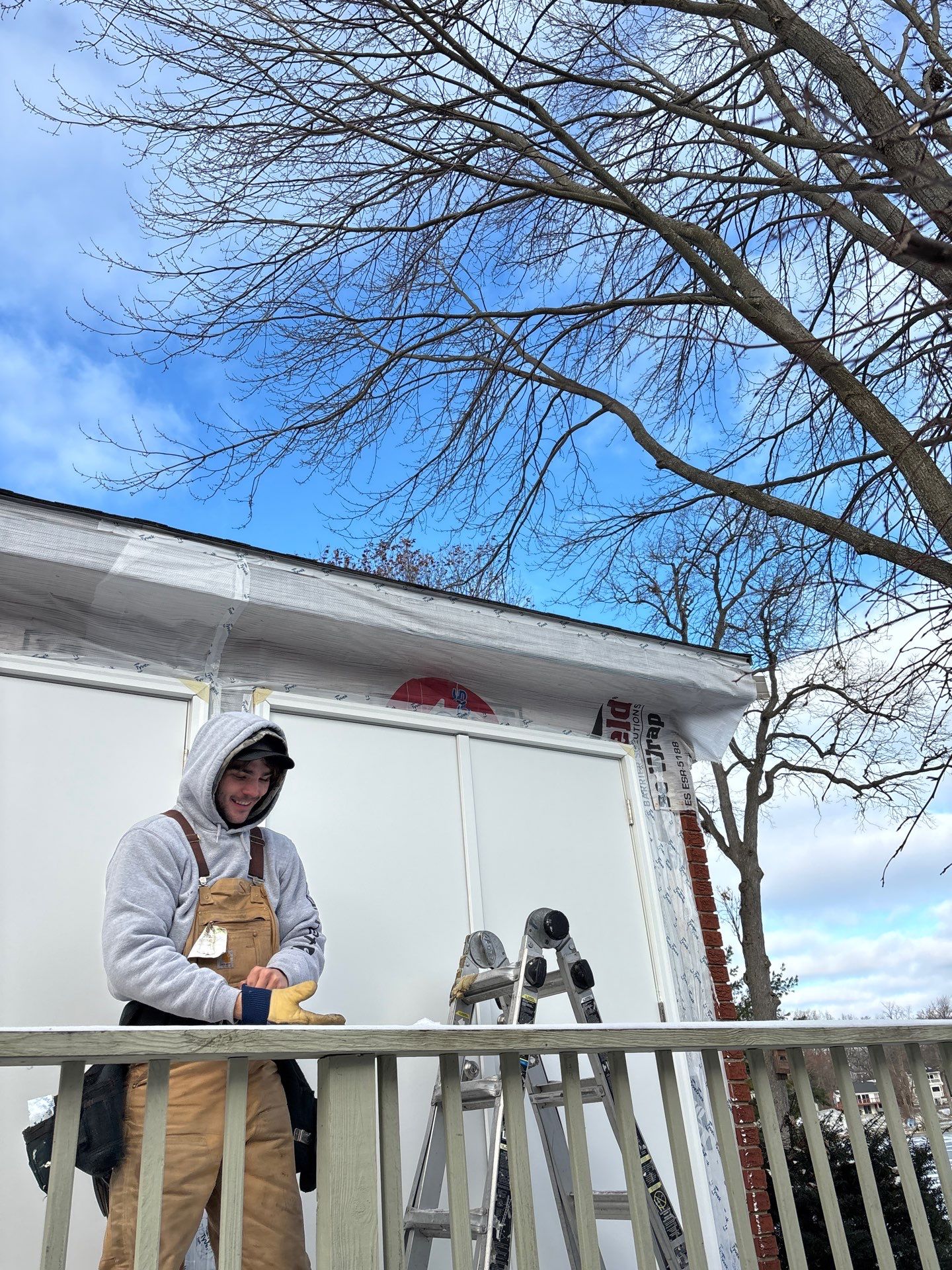 Siding Replacement using Alside Charter Oak D4.5" Colonial White by 180 Contractors