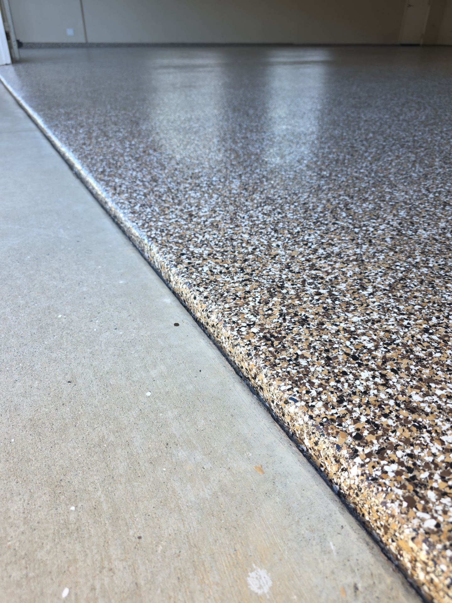 Simiron Autumn Brown Polyurea Garage Floor Coating in Paso Robles by MGP Coatings