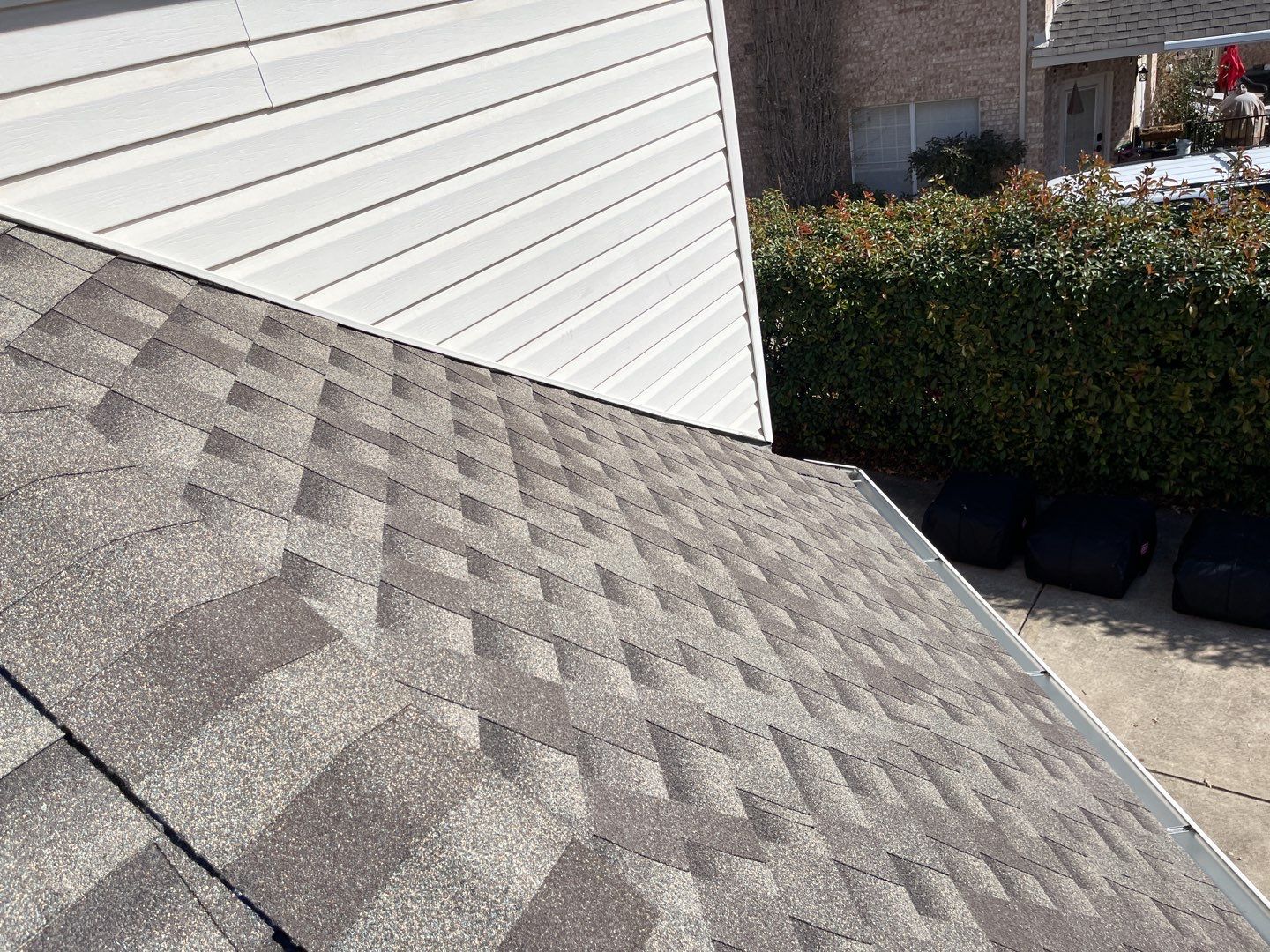 Major storm damage required full roof replacement along with other exterior repairs by First United Roofing & Construction