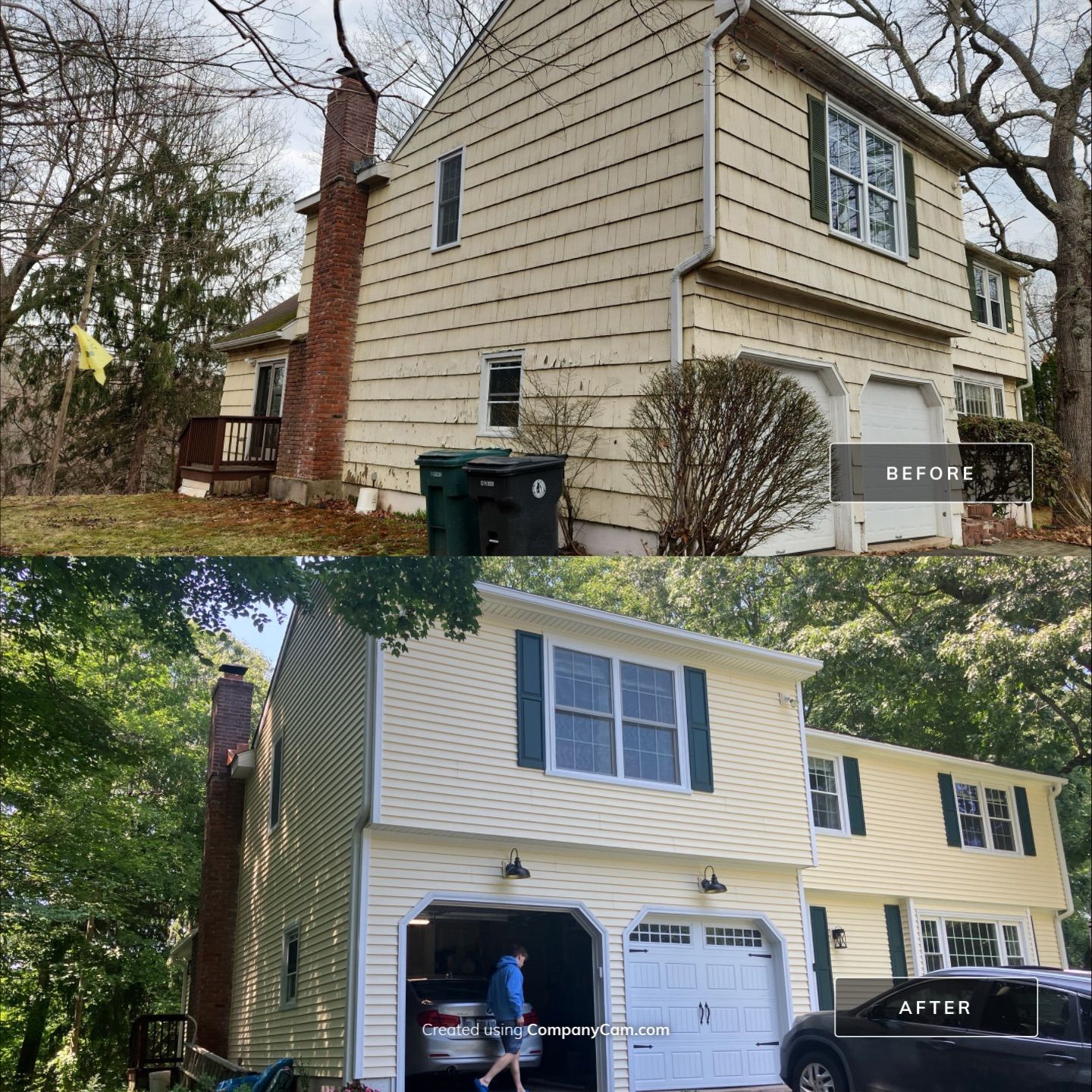 Siding Revival with Cert Monogram D/4 x 12'6" clapboard Heritage Cream by DiGiorgi Roofing and Siding Inc