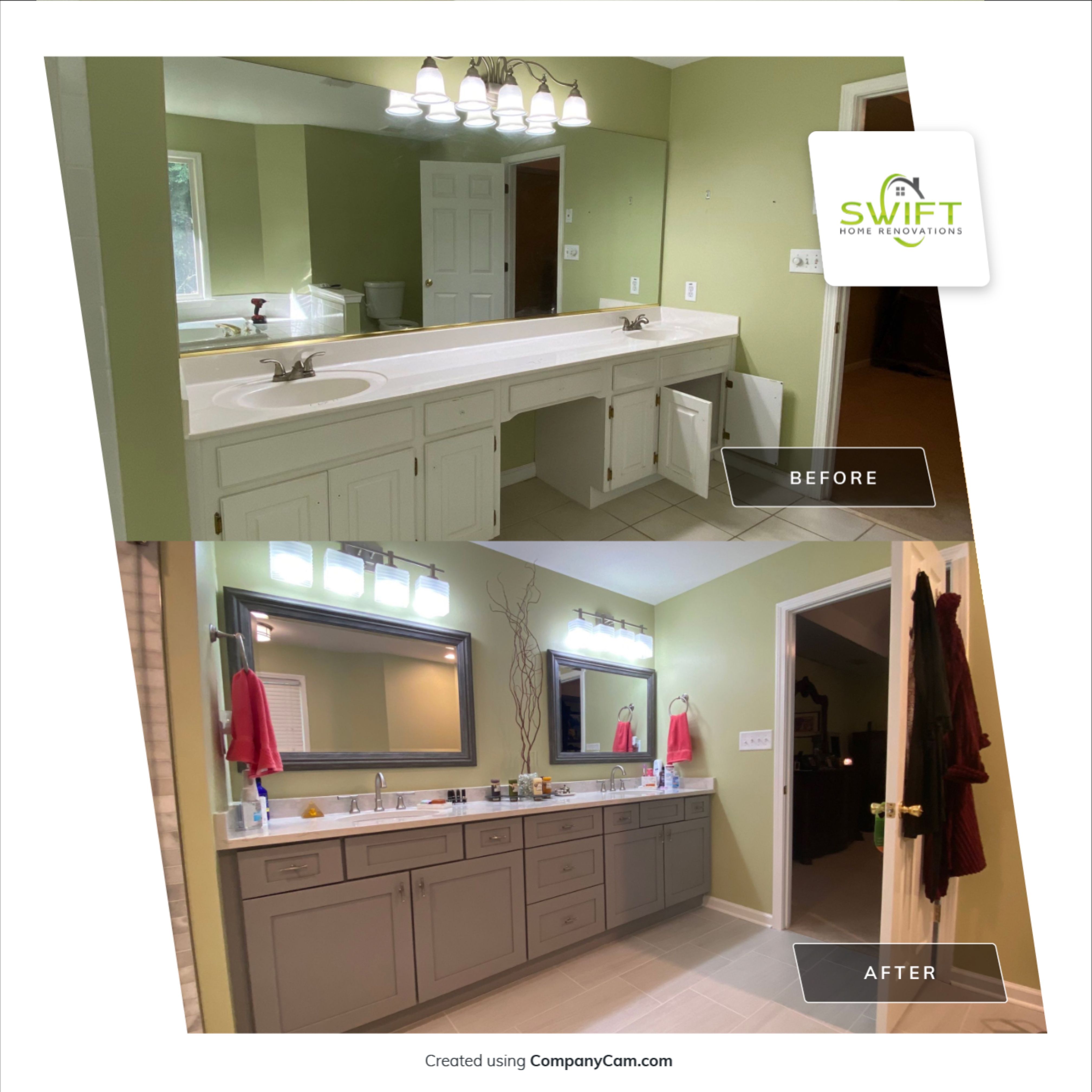 Master Bathroom Remodel with Freestanding Tub and Walk-In Shower in Kennesaw by Swift Home Renovations