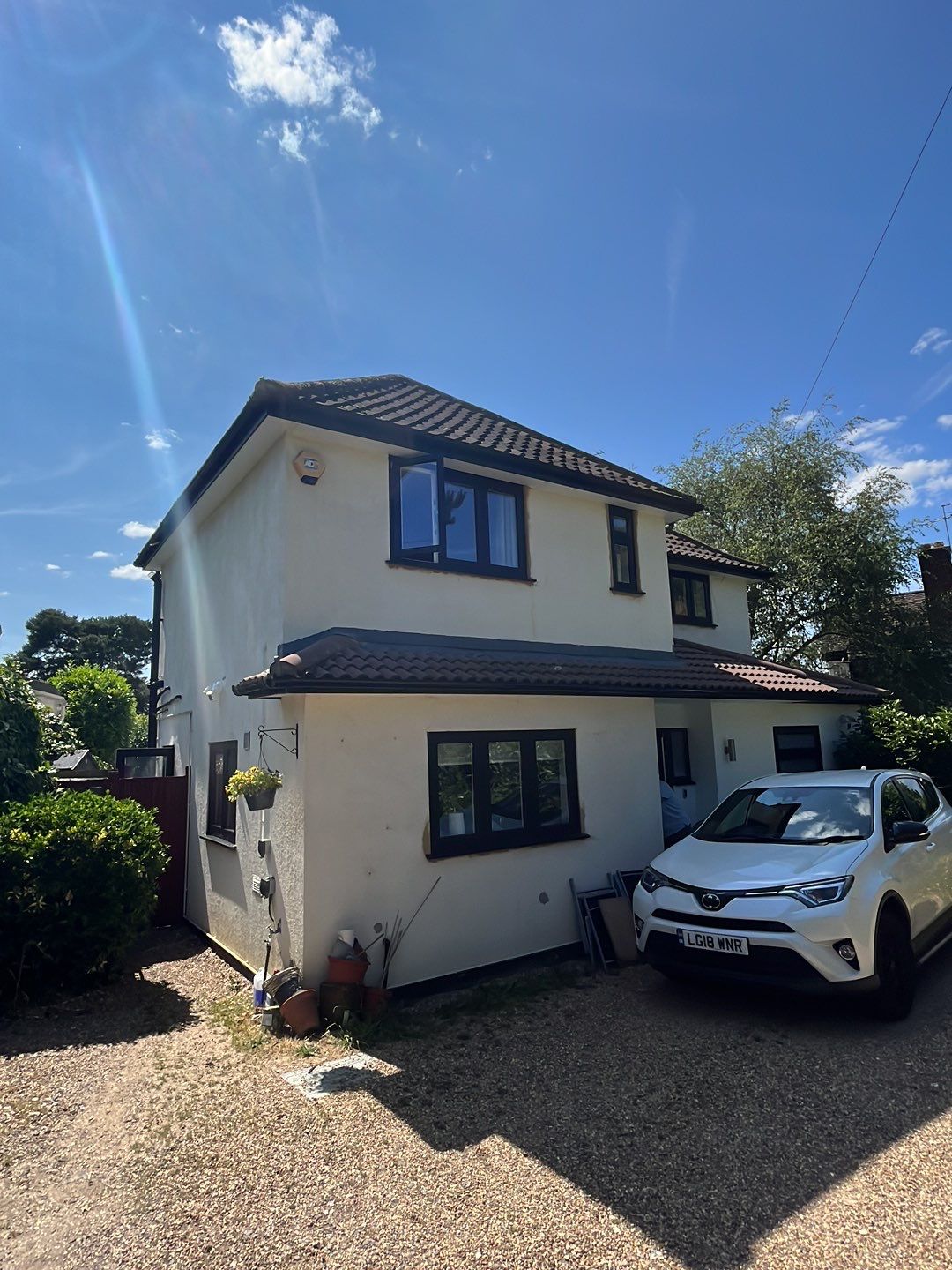 Roof Clean - Biocide Treatment using Honda 15lpm Low Pressure Washing Machine by Ges Exterior Cleaning ltd