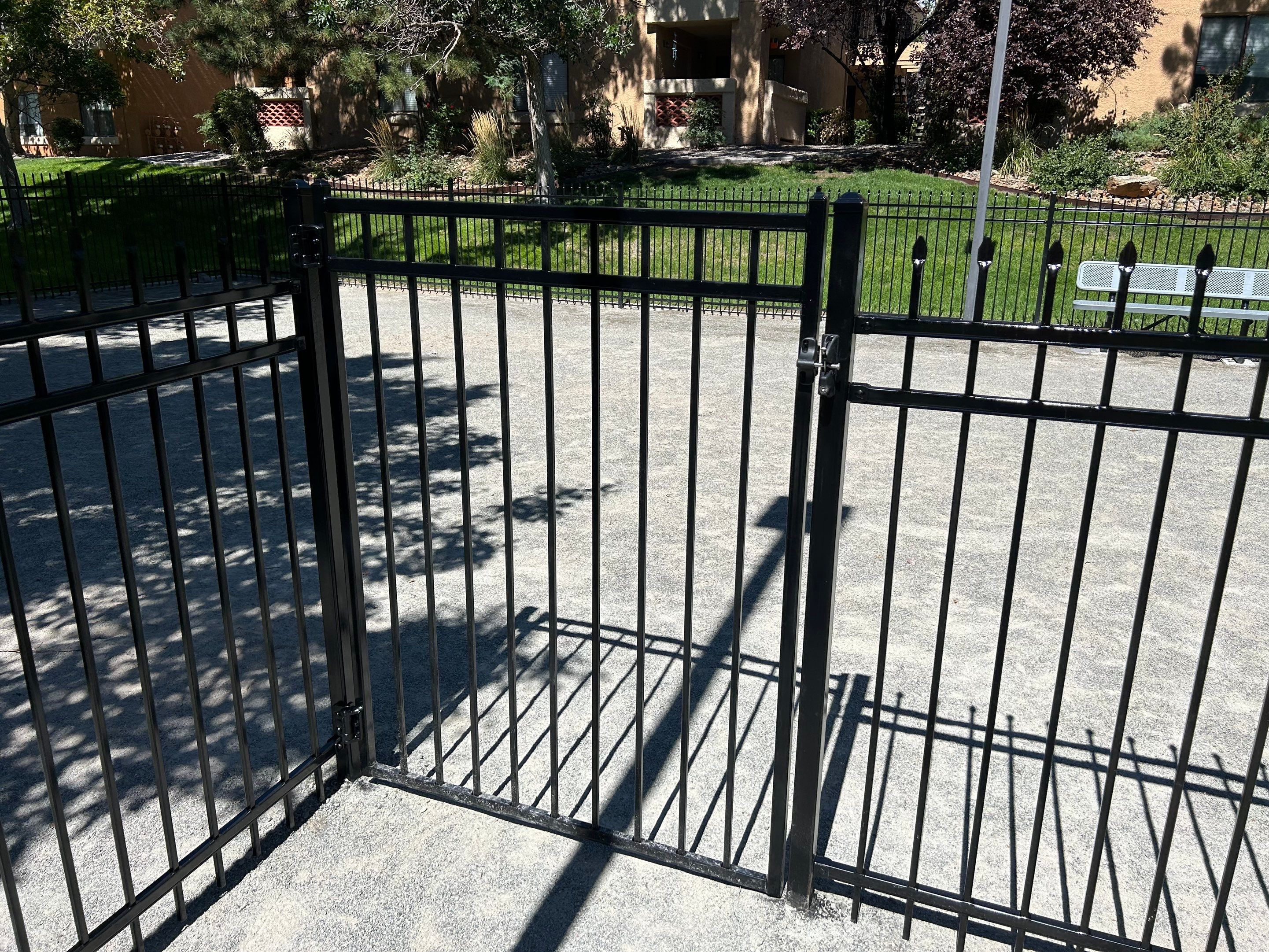 Light Commercial using Ameristar wrought iron by Valley Fence Company
