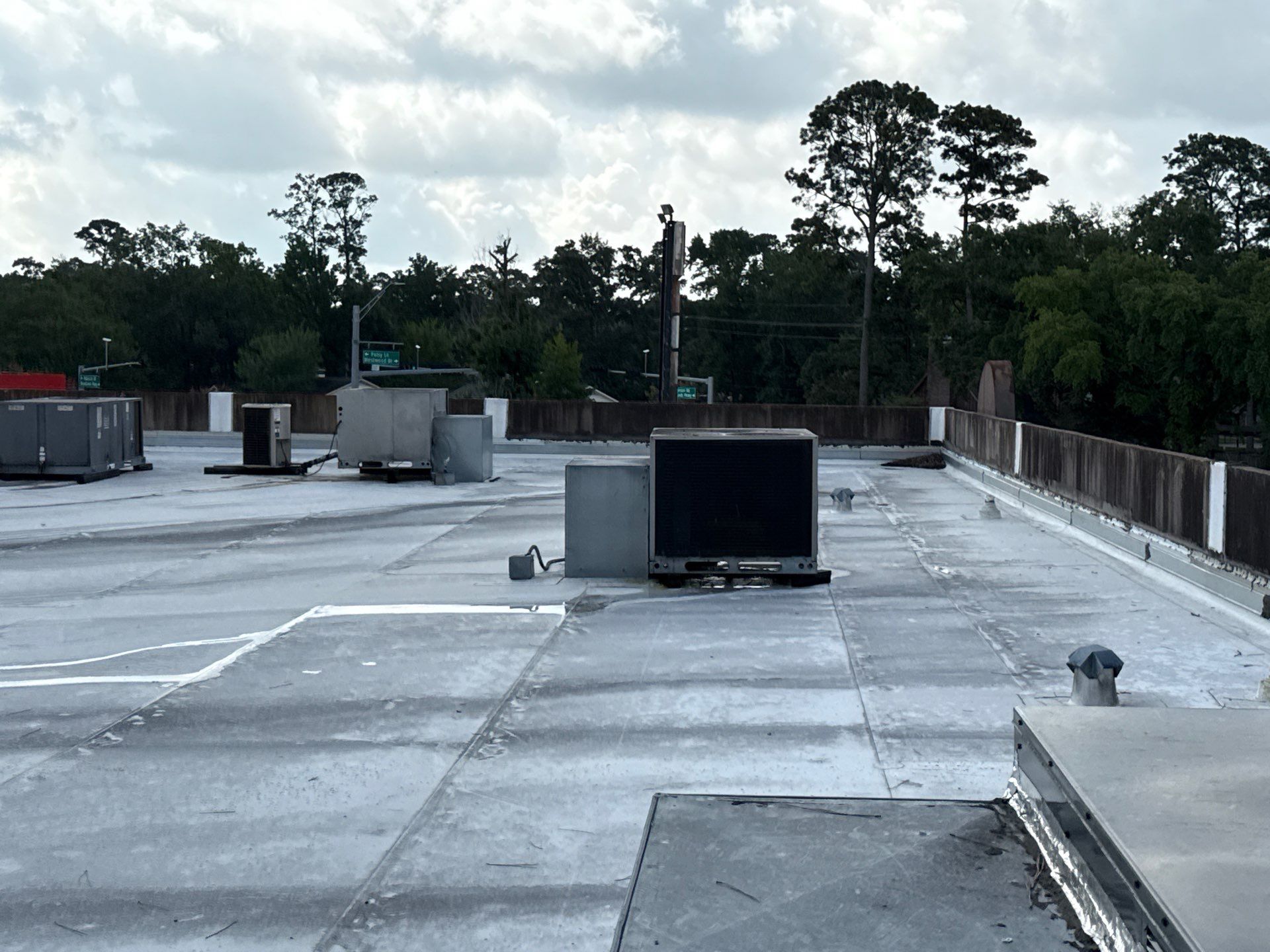 TPO Commercial Roof Replacement in The Woodlands by Abbott Roofing Company