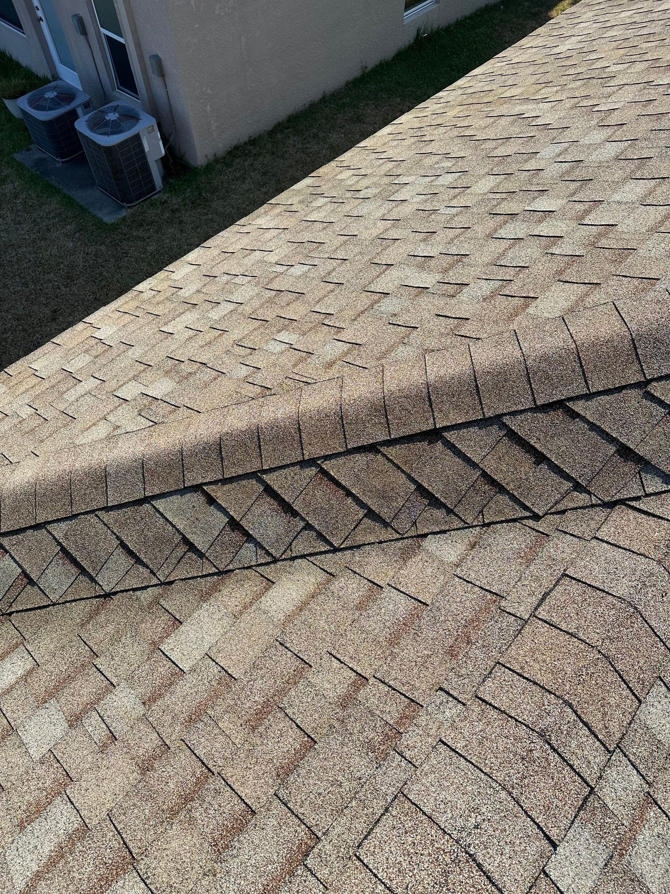 Asphalt Shingle Roof Soft Wash Cleaning & Concrete Pressure Washing in CopperStone Community, Parrish, FL by Sunshine AquaWash