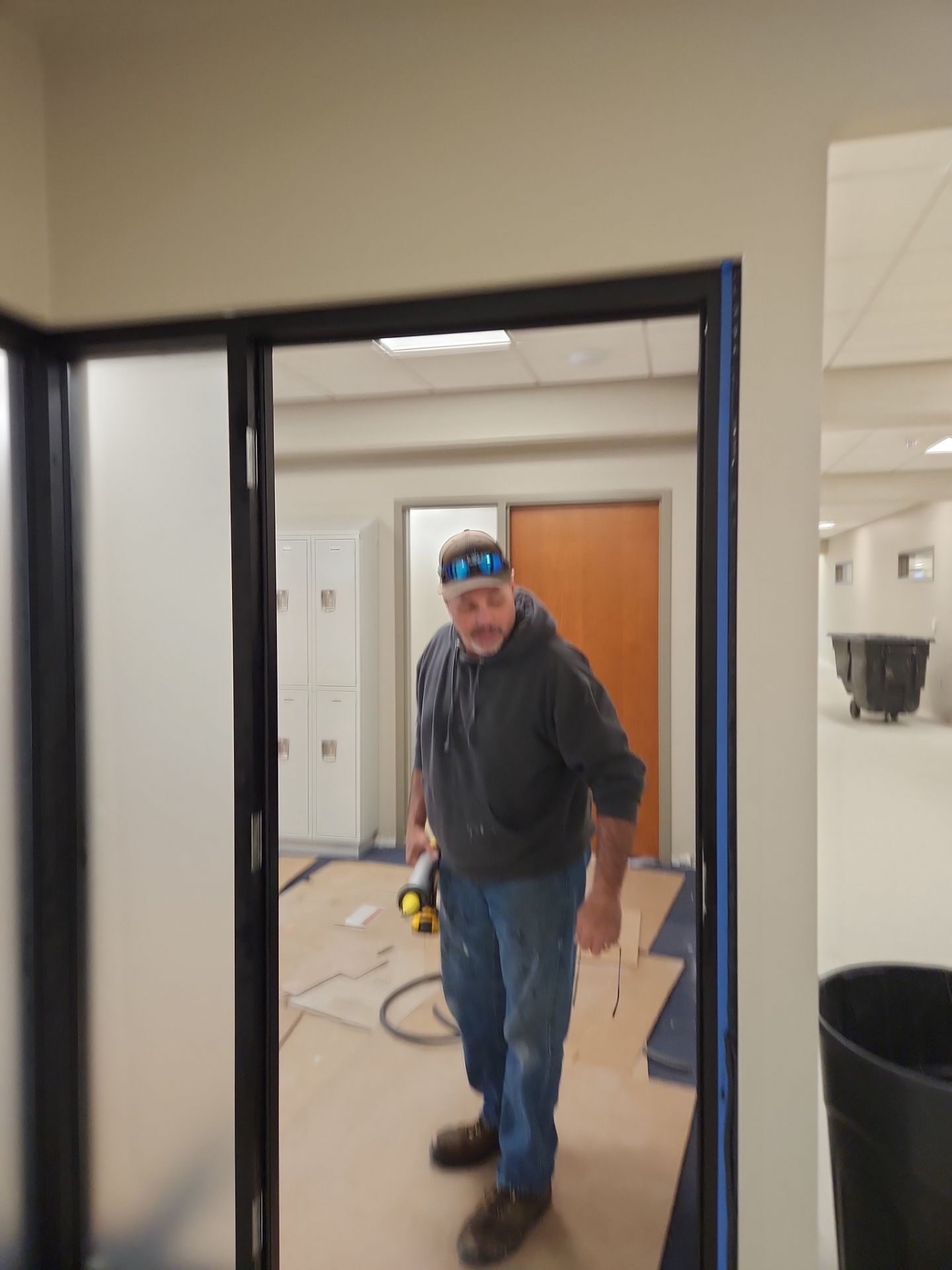 Commercial Storefront Window Install using Storefront by Service Glass Inc