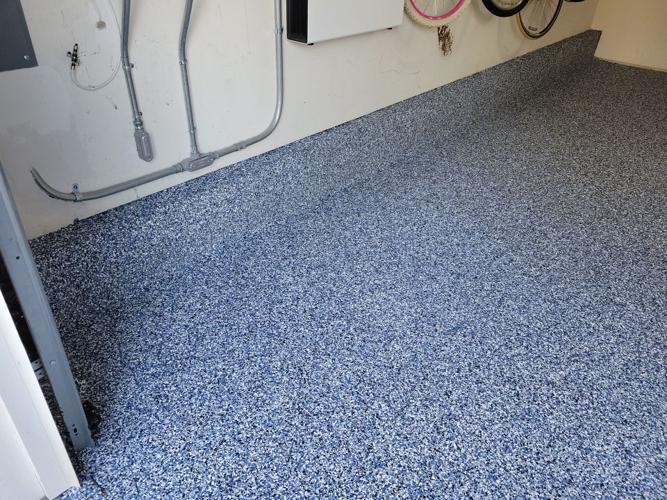1-Car Penntek Garage Floor in Orbit by Spectrum Painting, LLC