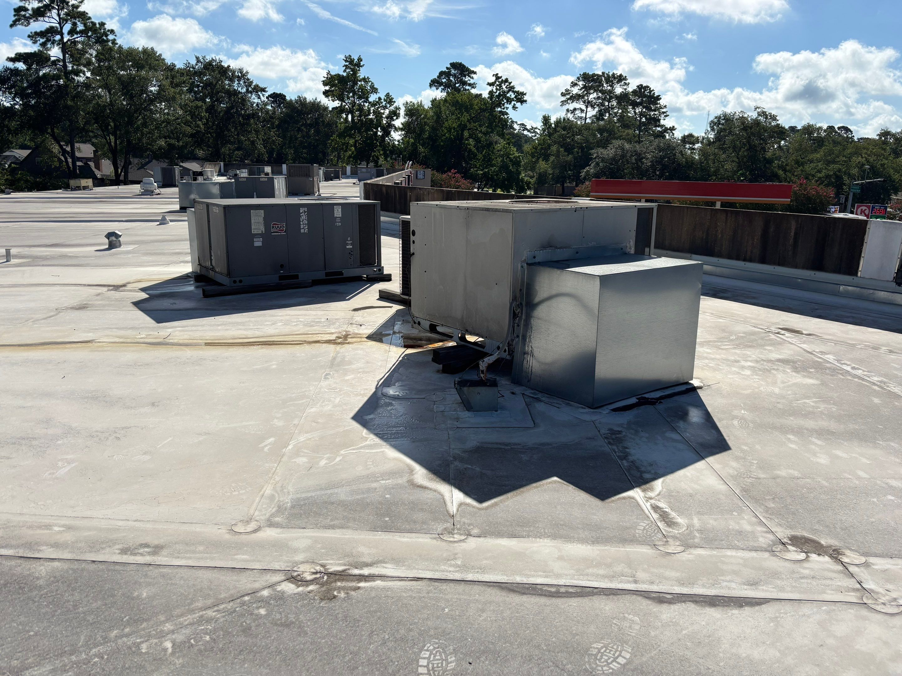 TPO Commercial Roof Replacement in The Woodlands by Abbott Roofing Company