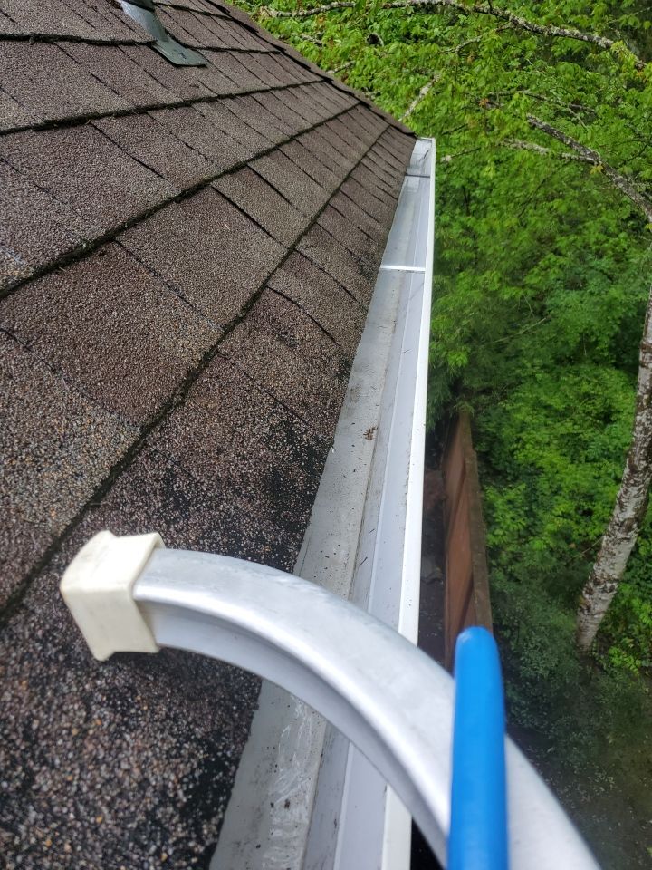 Gutter Clean using Moderate Pressure by Willamette Outdoor Wash LLC