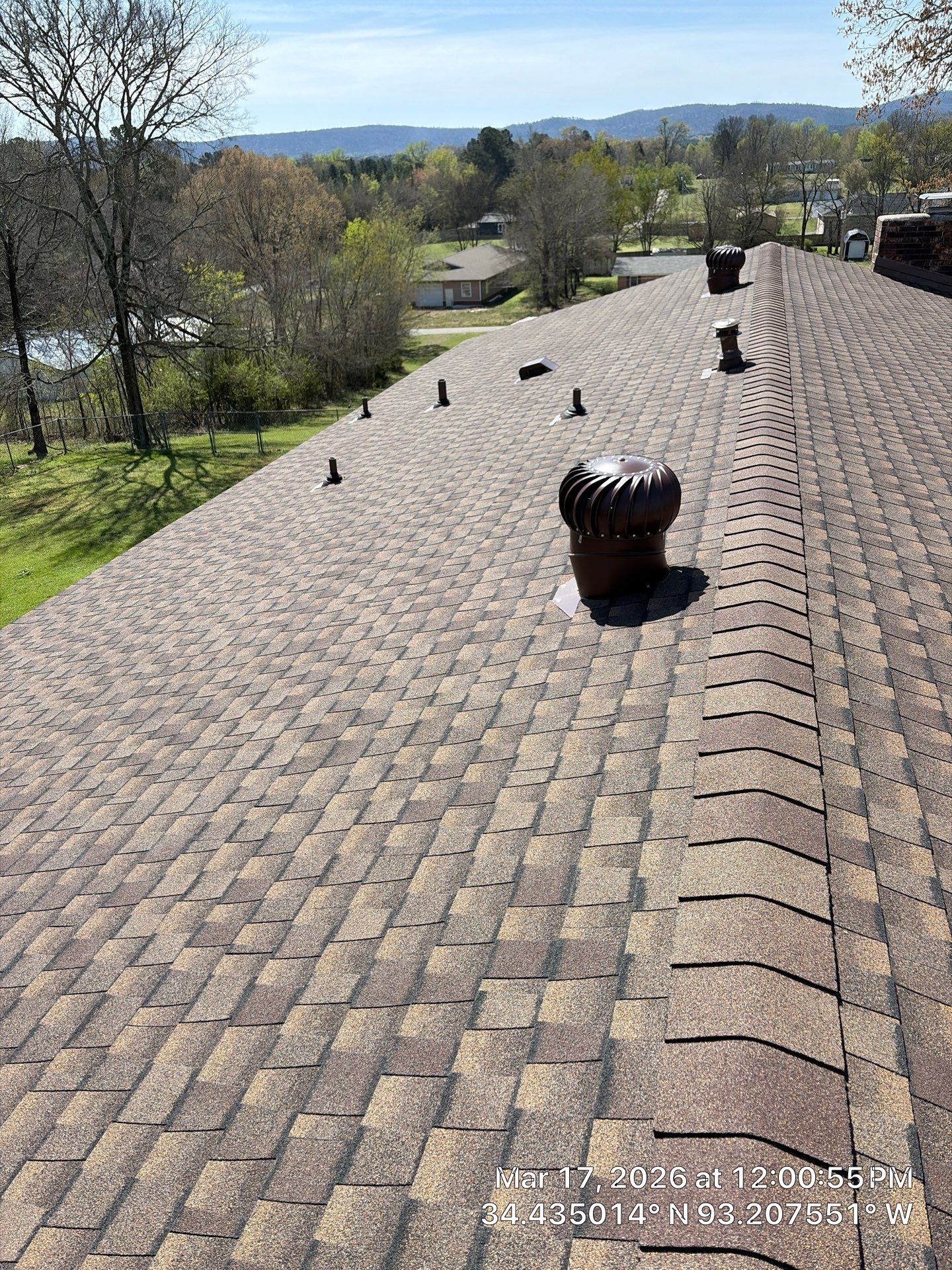 GAF Timberline UHDZ Shingle Roof Replacement and Decking Repair in Pearcy by Temple Roofing and Exteriors