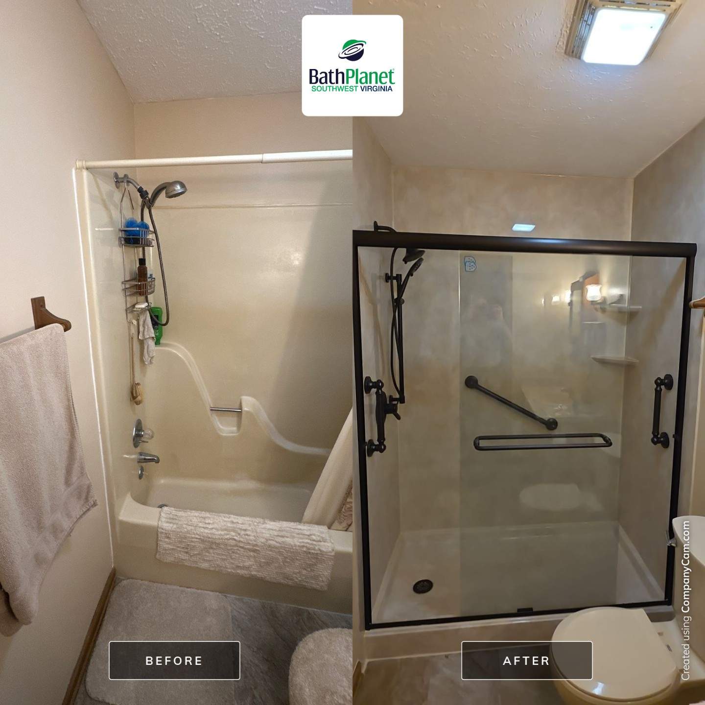 Tub to Shower by BathPlanet SW Virginia