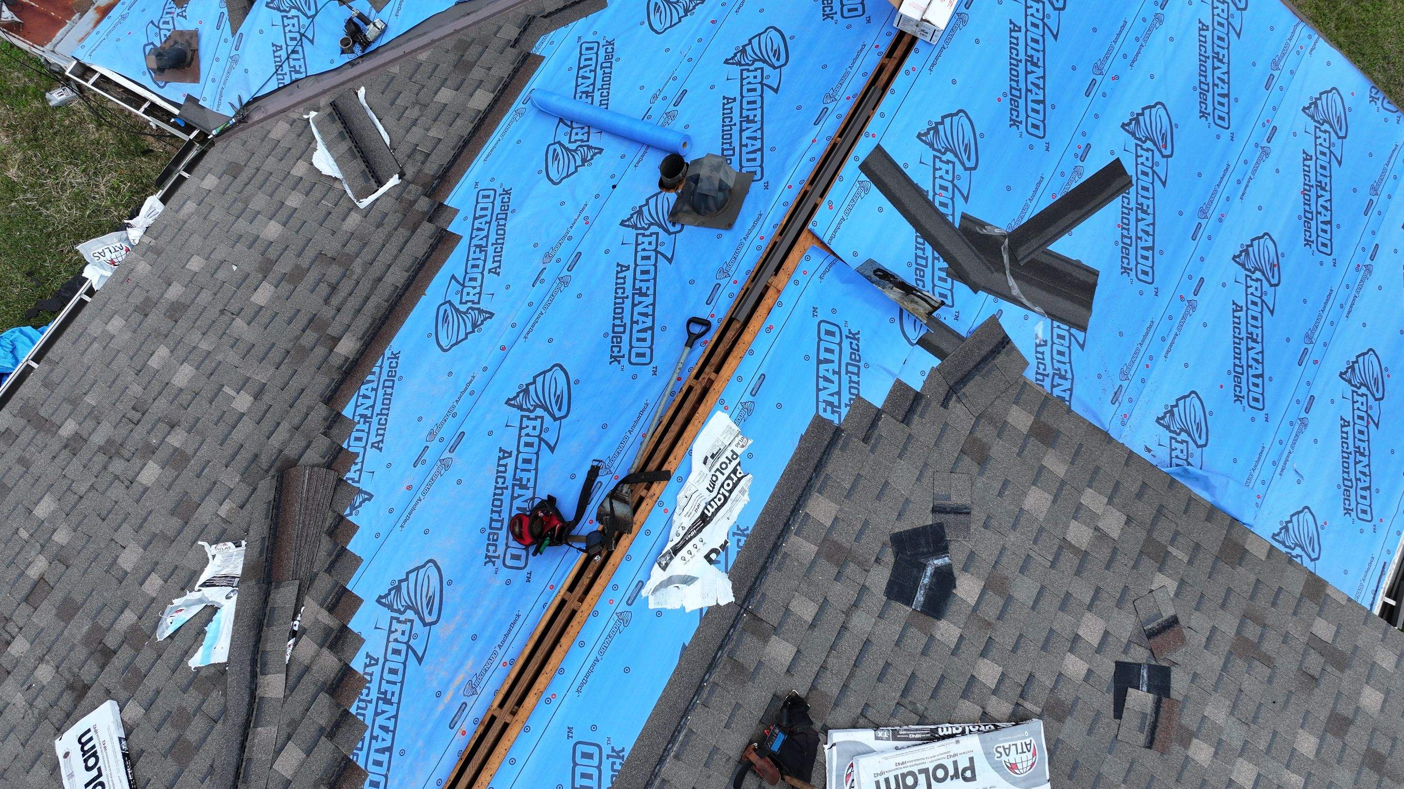 Roof Replacement with New Decking — Magnolia, TX by PL Roofing & SB Roofing, LLC.