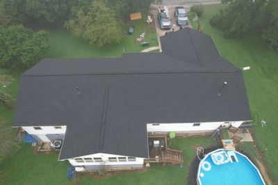 Residential Roofing Installation using GAF Timberline HDZ Charcoal