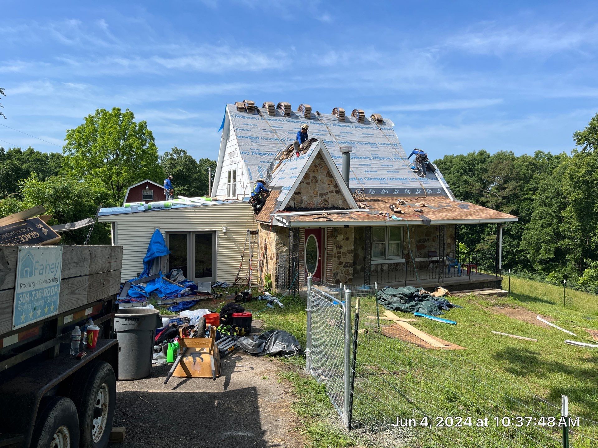 Residential Roofing Installation using Certainteed Landmark Pro Shingles by Fahey Roofing + Contracting