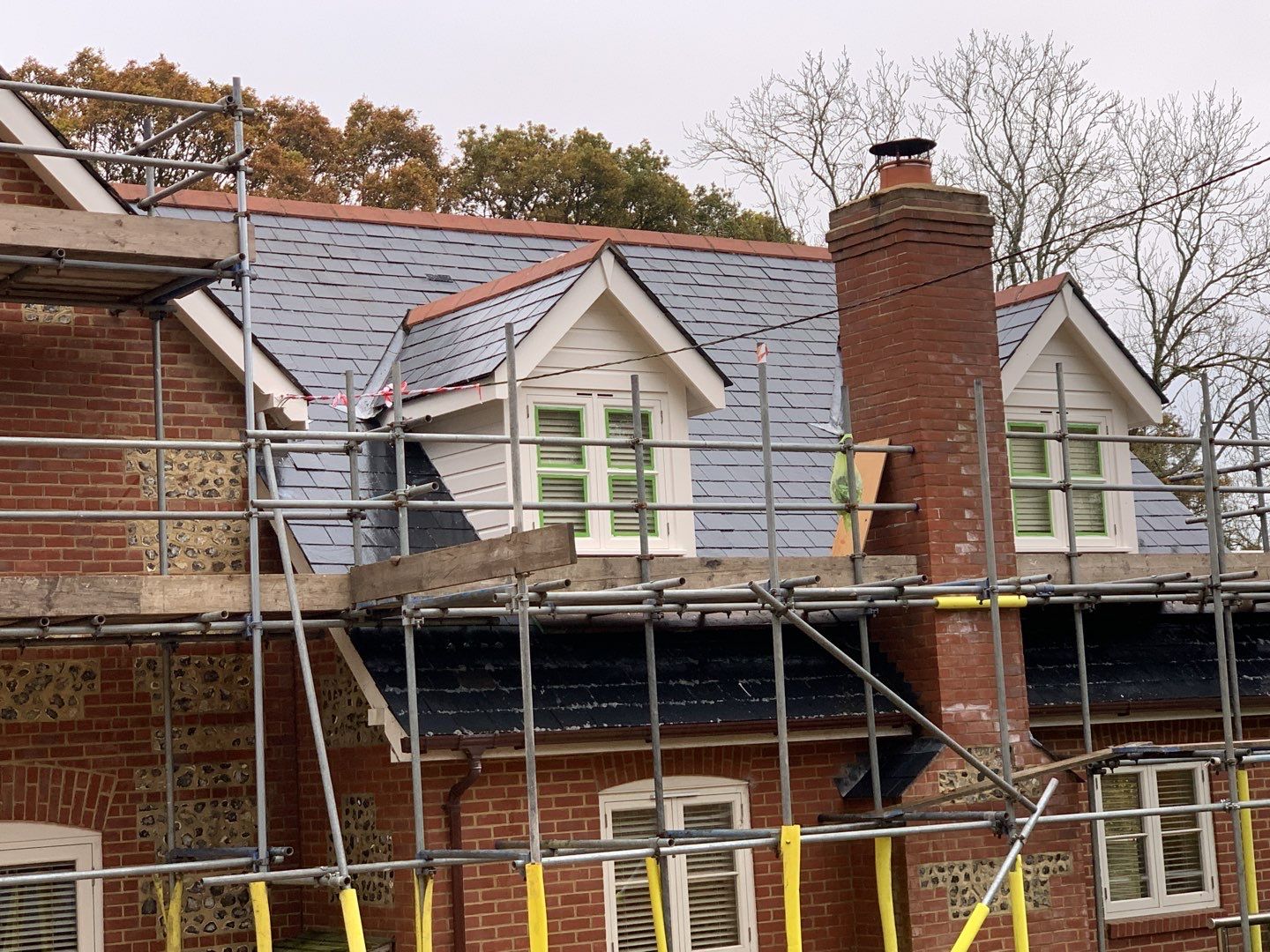 Roof Clean using Mosmatic FSC and Biocide by Ges Exterior Cleaning ltd