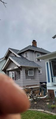 Residential Roofing Installation using Owens Corning Duration, Slatestone Grey