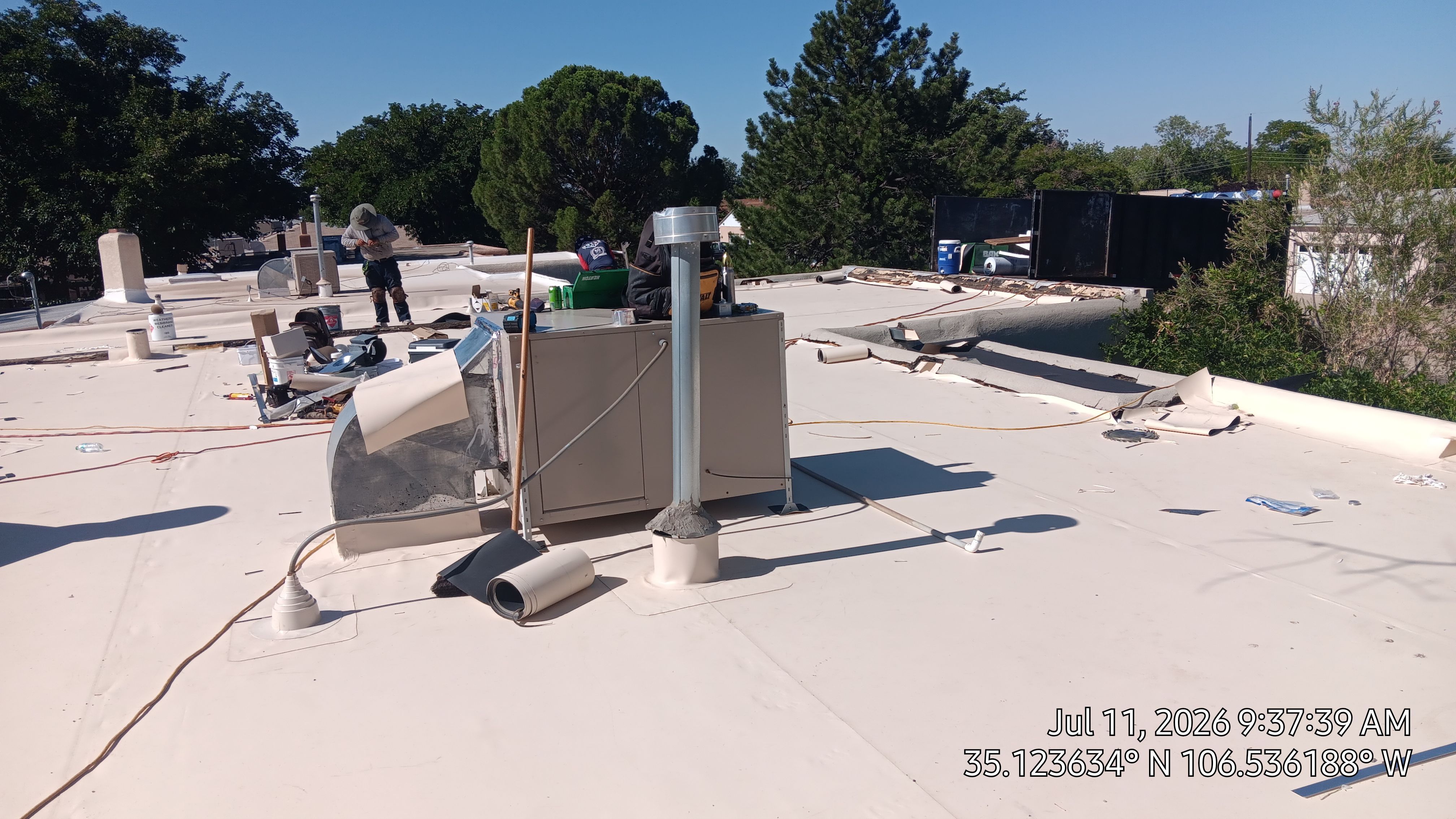 Albuquerque Tar and gravel replaced with Slope and TPO Membrane System by Doyle Roof Masters Inc