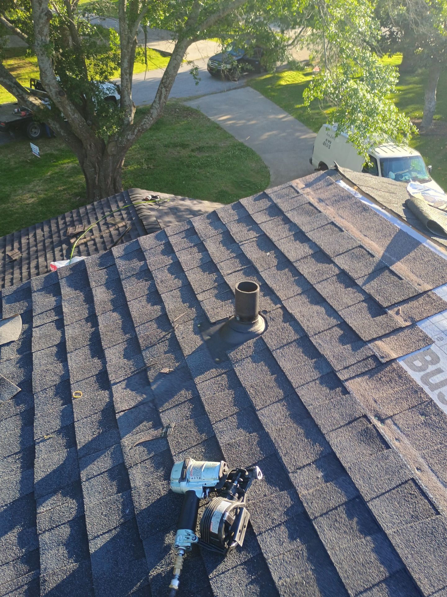 GAF Architectural Shingle Roof Replacement on Modern Ardmore Residence by BANA Roofing and Solar Supply