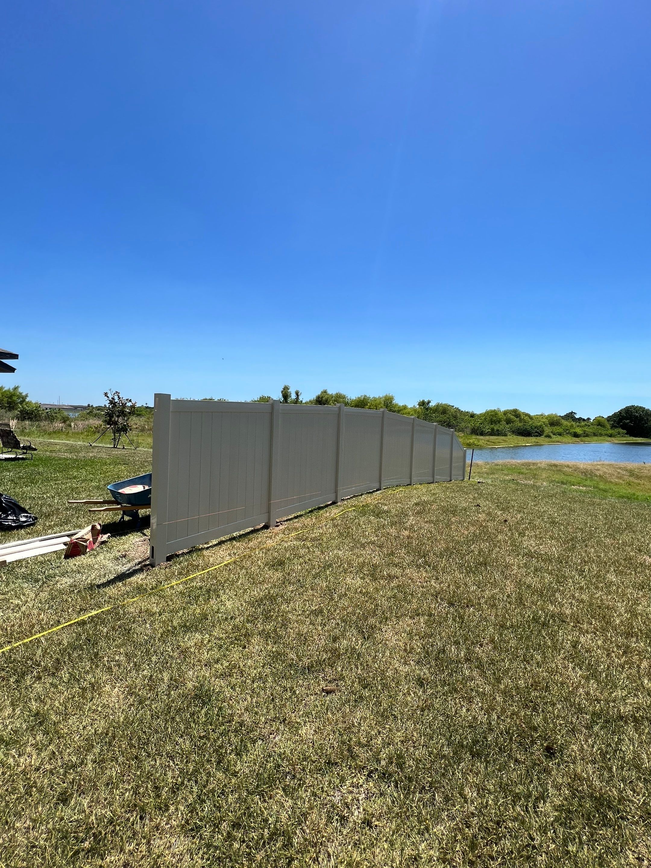 Apollo Beach, FL 6ft. Tall Tan Vinyl Privacy Fence by Asap fence and gates, LLC