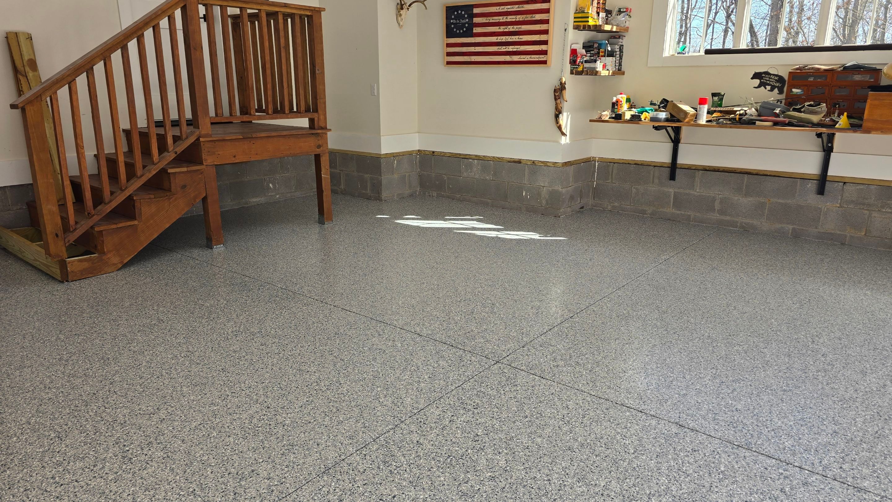 Garage using Tidal Wave by Elite Floor Solutions