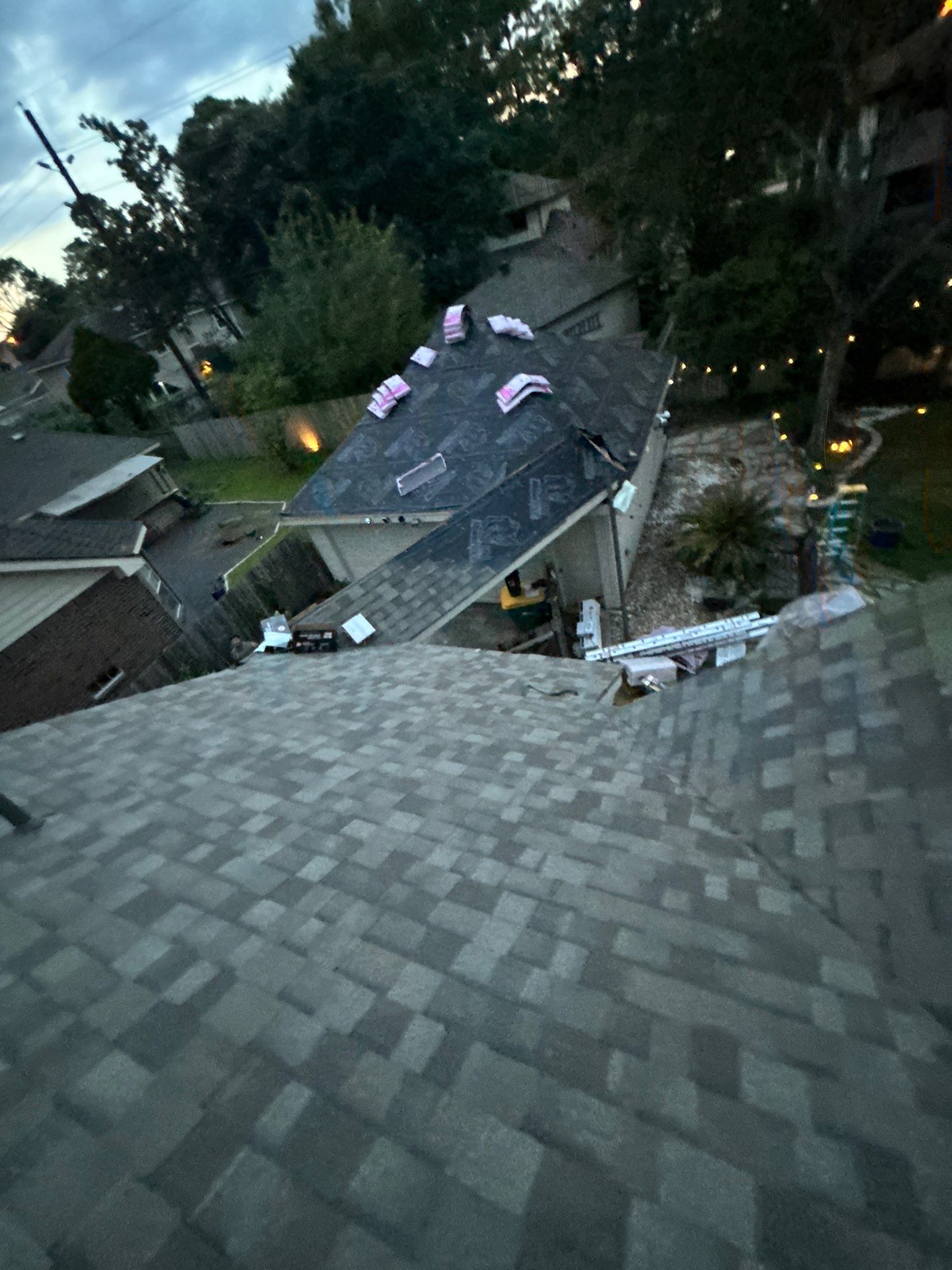 Residential Roofing Installation using Owen's Corning Duration (Lifetime) Shingles by Roof Repair Company