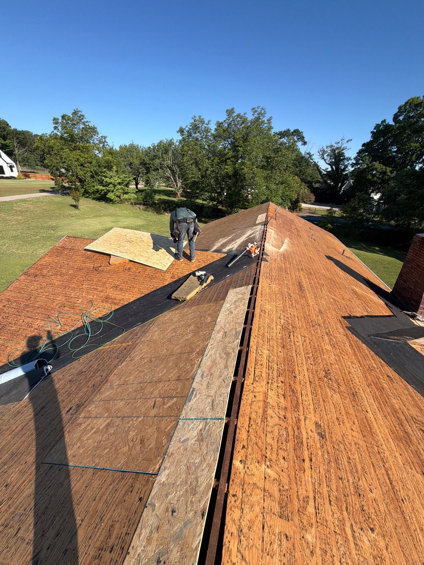 29-Gauge Metal Roof Installation in Piedmont, SC | Gallery Blue Tuff Rib Steel Roofing by Roofers LLC