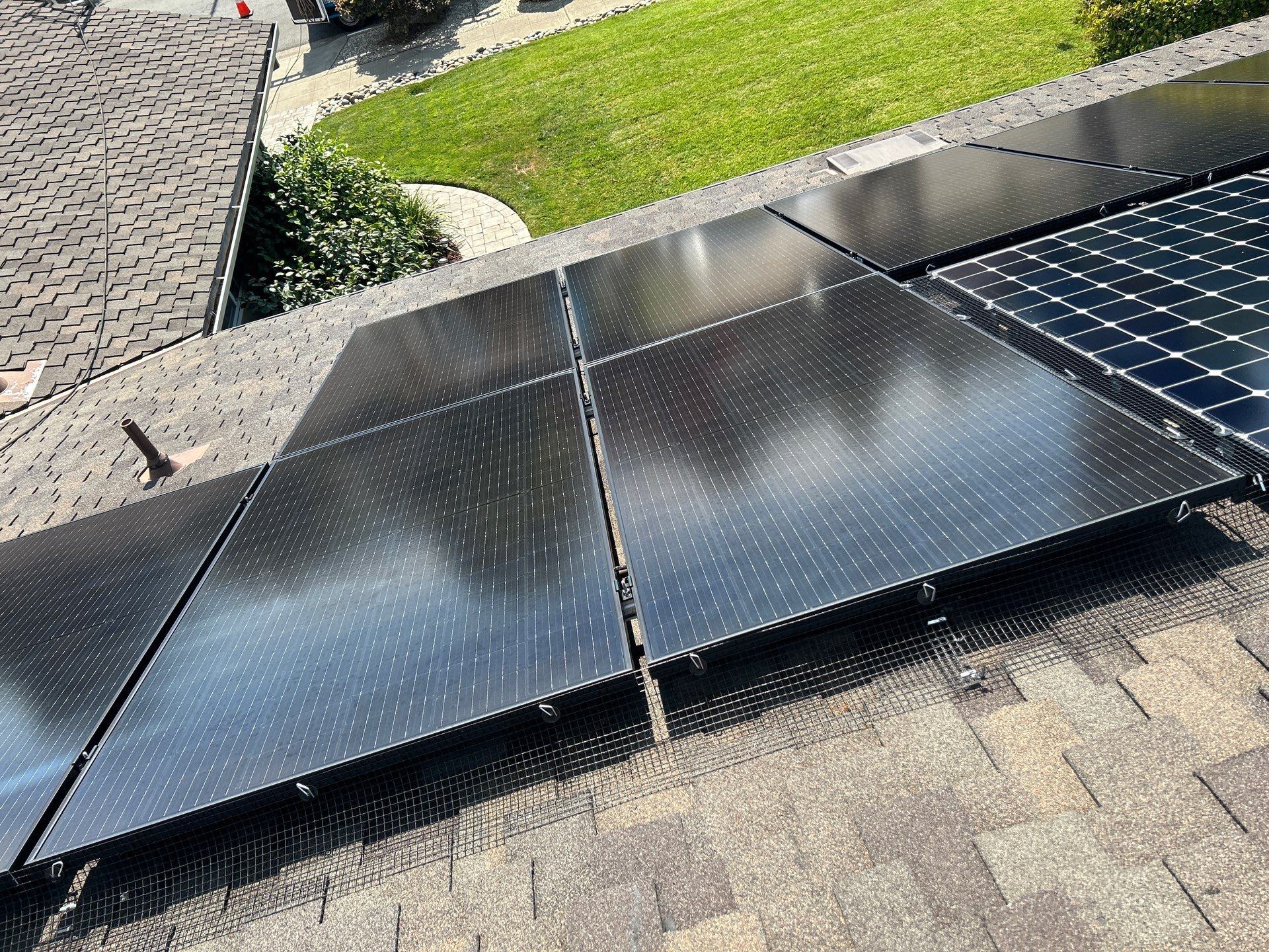 Solar Panel Critter Guard Installation by All One Solar Shine
